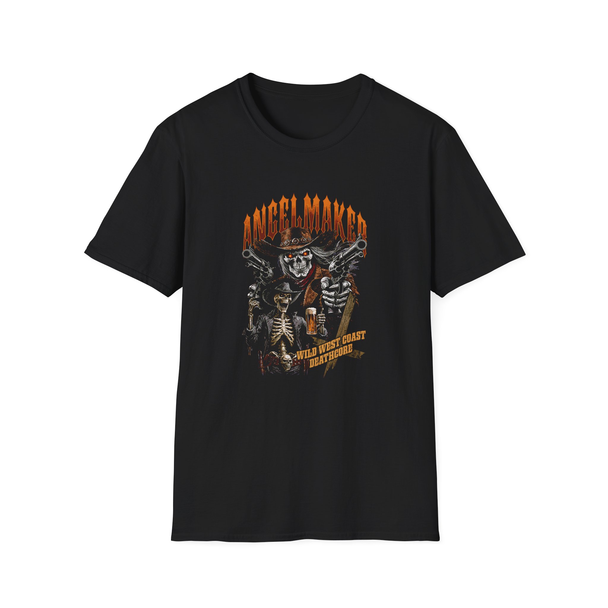 Angelmaker Wild West Coast Dye Unisex Softstyle T-Shirt