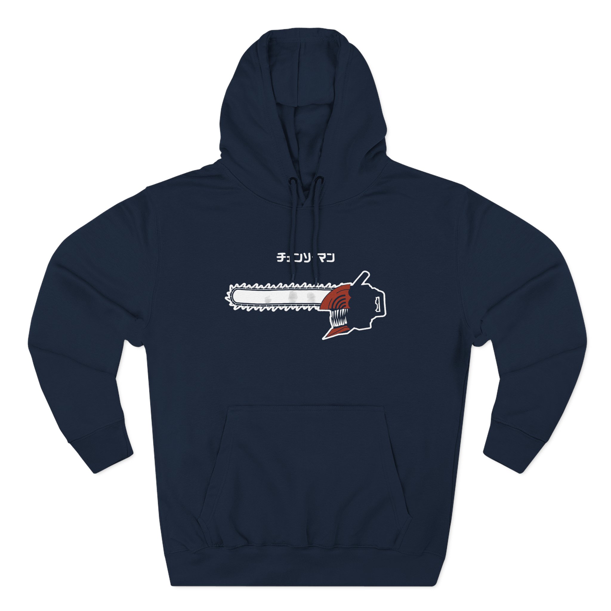 Chainsaw Man Flaming Three-Panel Fleece Hoodie - Image 9