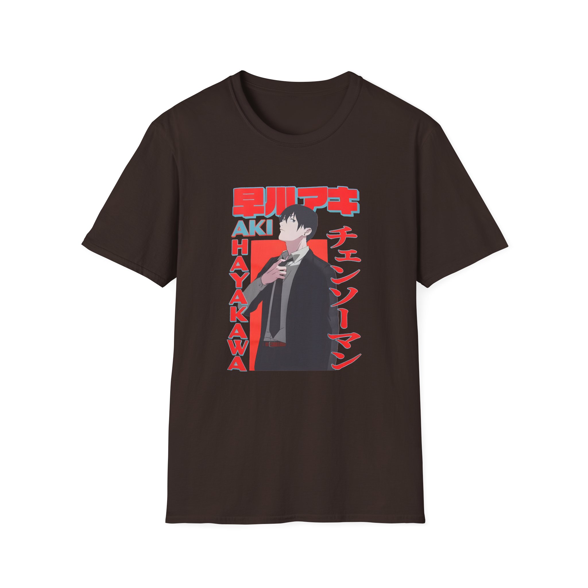 Chainsaw Man Aki Name Unisex Softstyle T-Shirt - Image 3