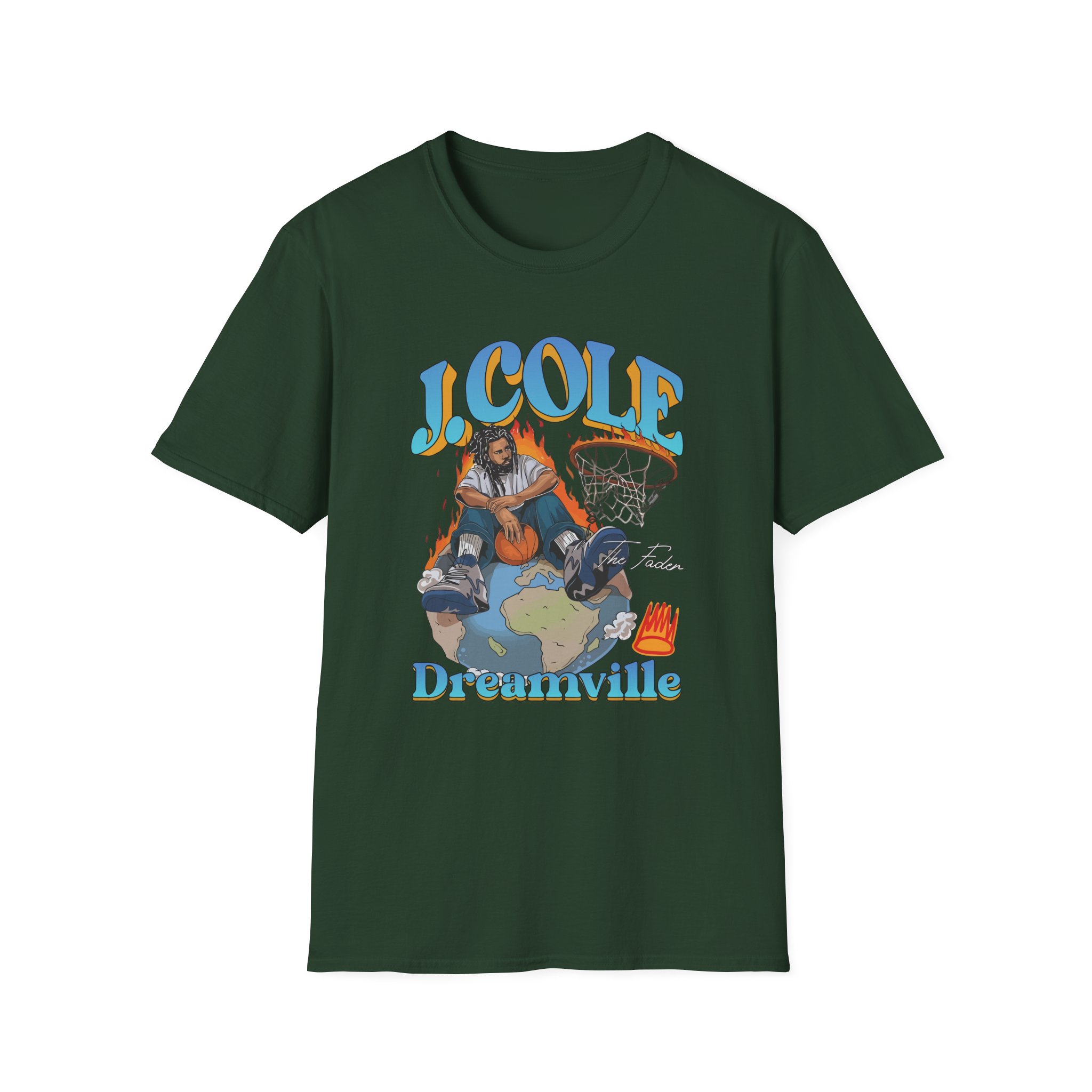 J Cole "Dreamville World" Unisex Softstyle T-shirt - Image 13