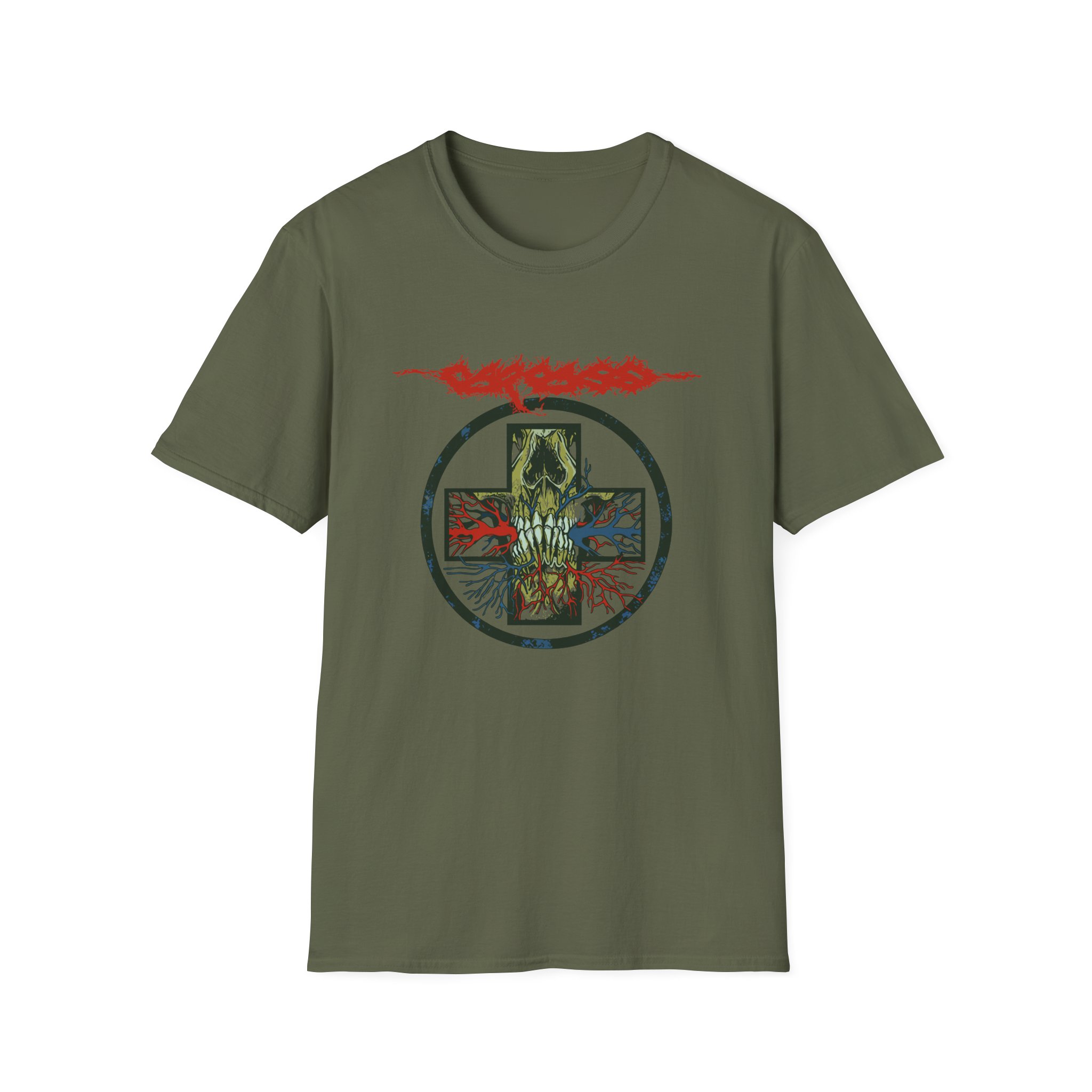 Carcass Medical Cross Tour Unisex Softstyle T-Shirt - Image 5