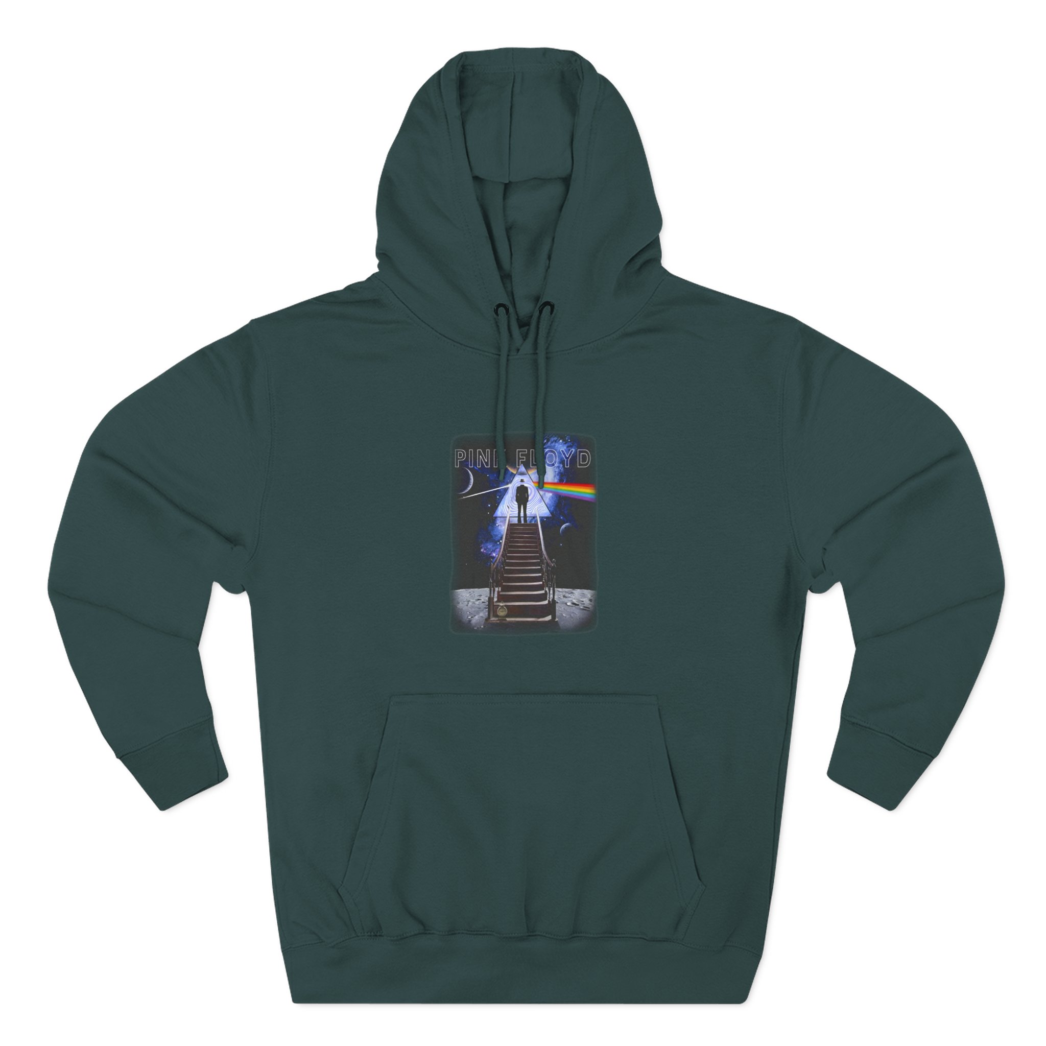Pink Floyd Stairway to the Moon Three-Panel Fleece Hoodie - Image 5