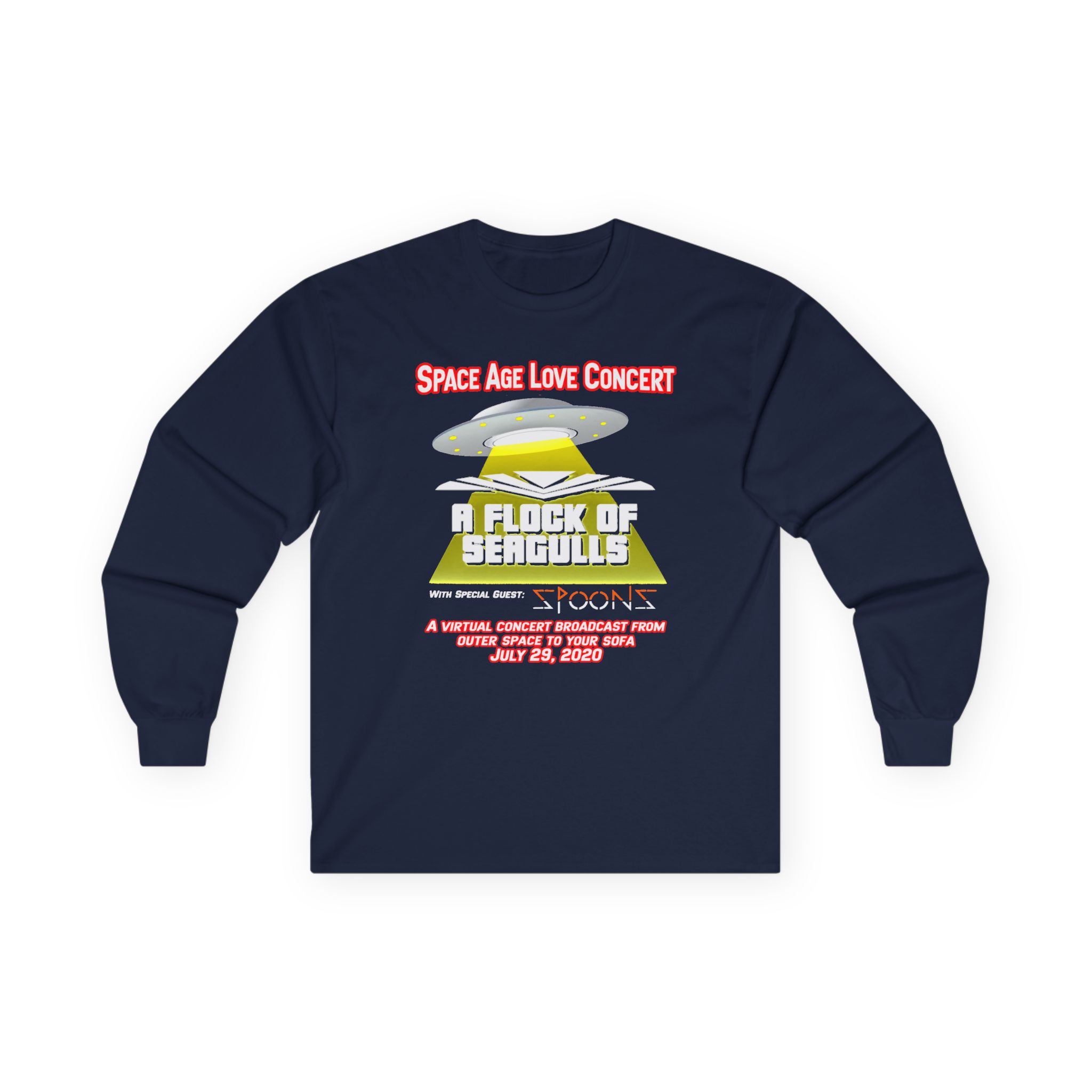 A Flock of Seagulls Space Age Love Concert Unisex Ultra Cotton Long Sleeve Tee - Image 9