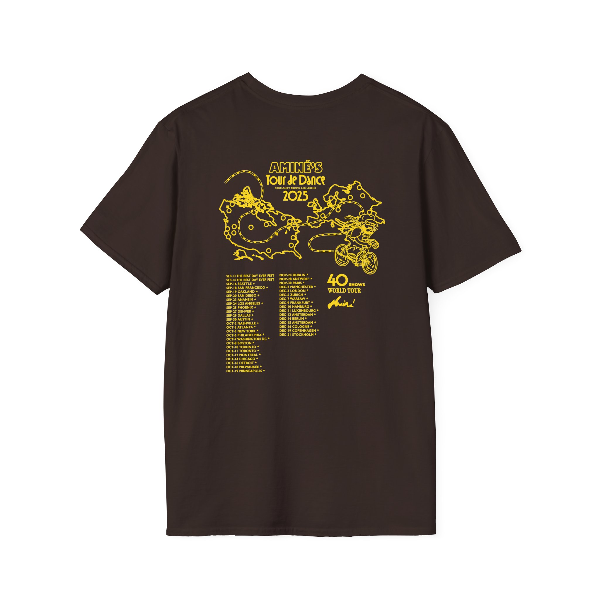 Aminé You're Beautiful Tour Unisex Softstyle T-Shirt - Image 6