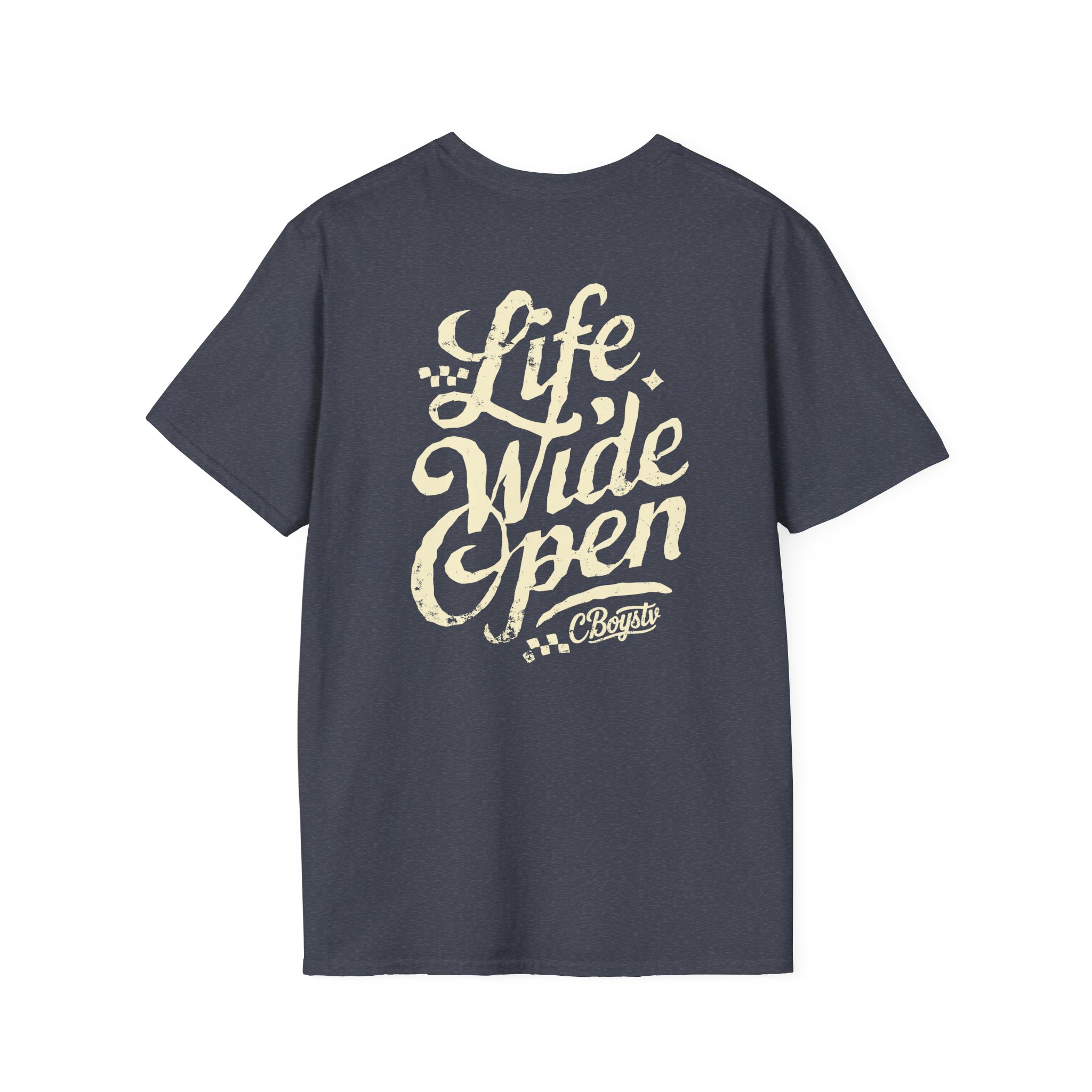 Cboystv Tan Script Unisex Softstyle T-Shirt - Image 22