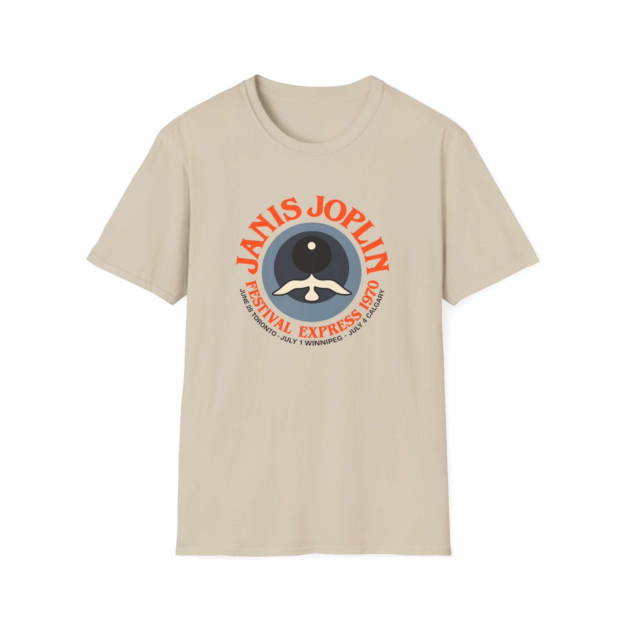 Janis Joplin Festival Express 1970 Unisex Softstyle T-Shirt - Image 3