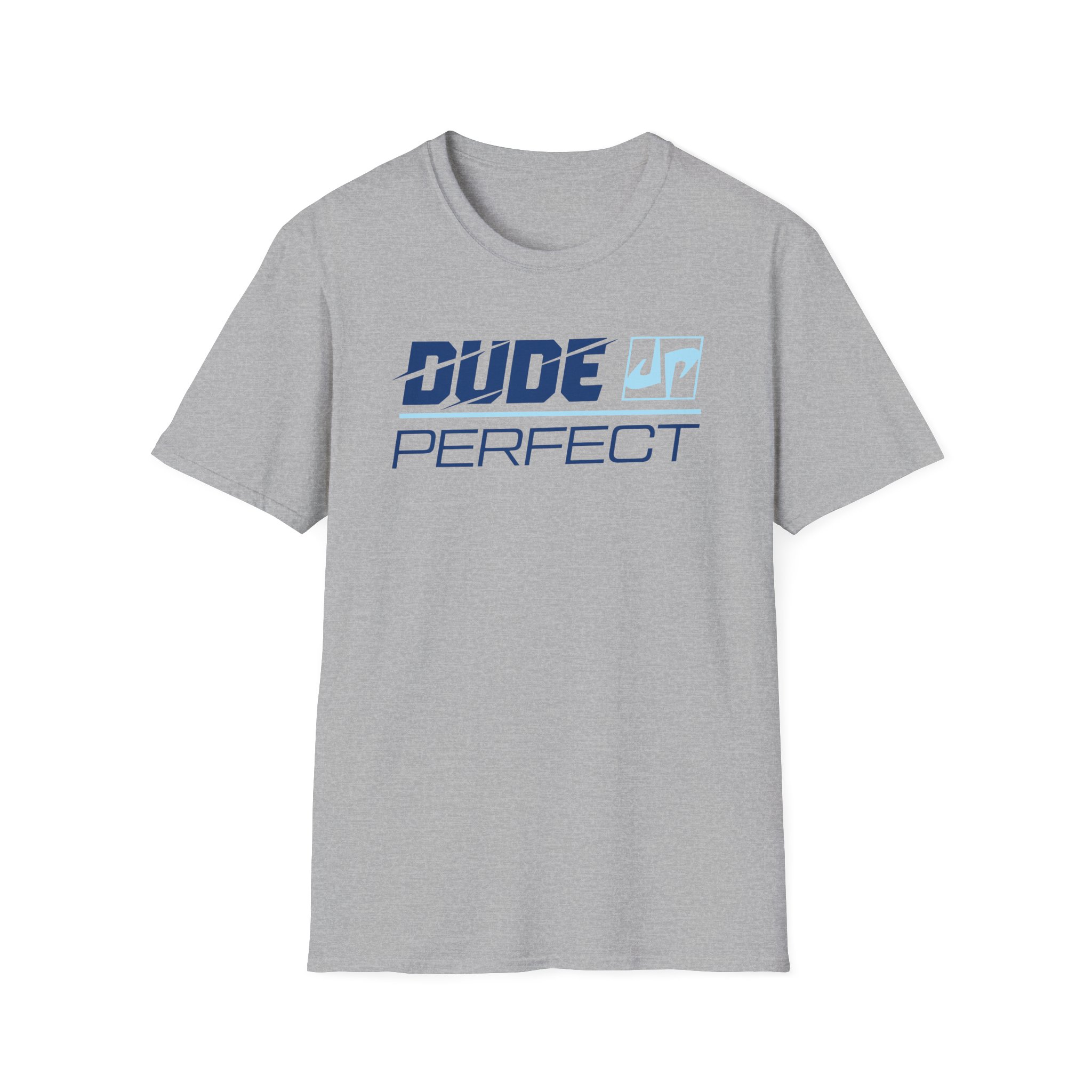 Dude Perfect Slash Wordmark Unisex Softstyle T-Shirt - Image 3