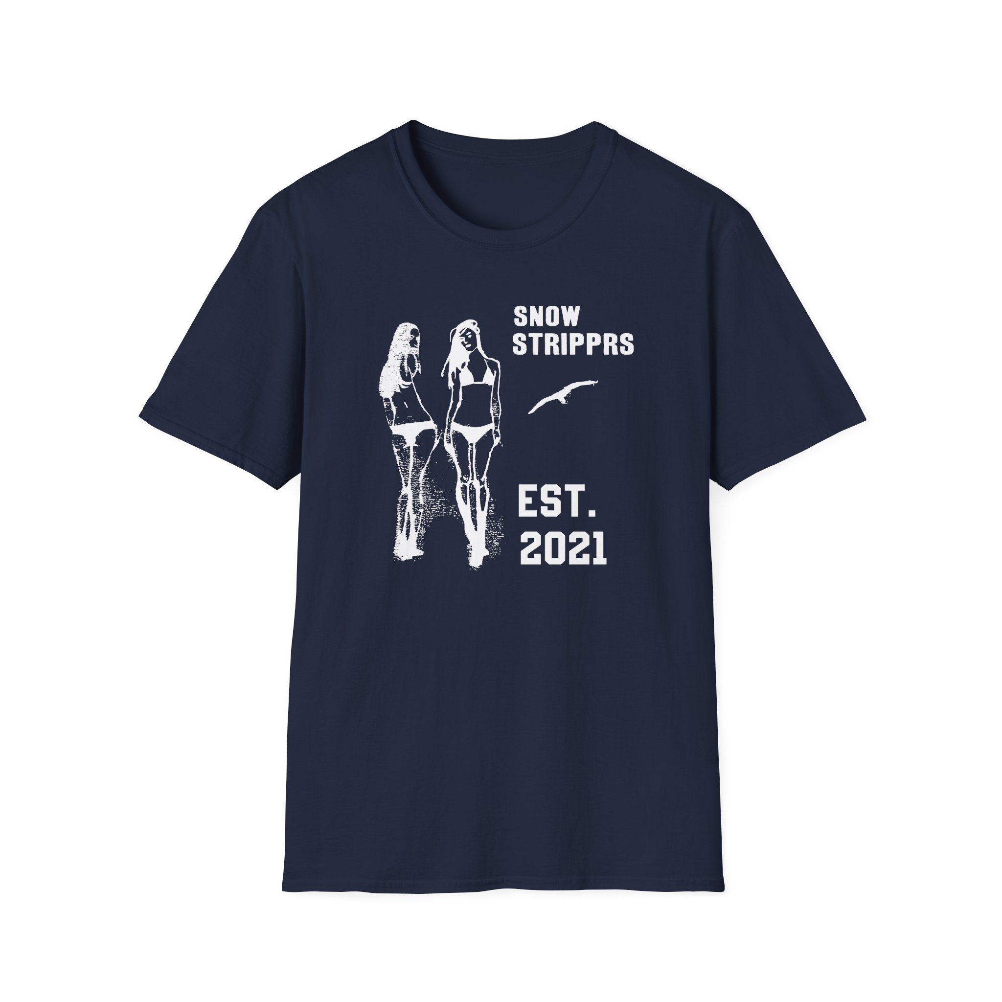 Snow Strippers Unisex Softstyle T-Shirt - Image 7