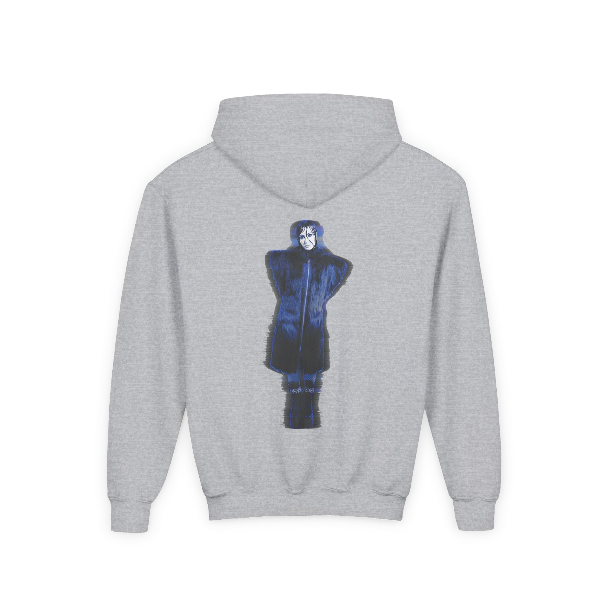 D L Revamped Youth Heavy Blend Hooded Sweatshirt - Image 4