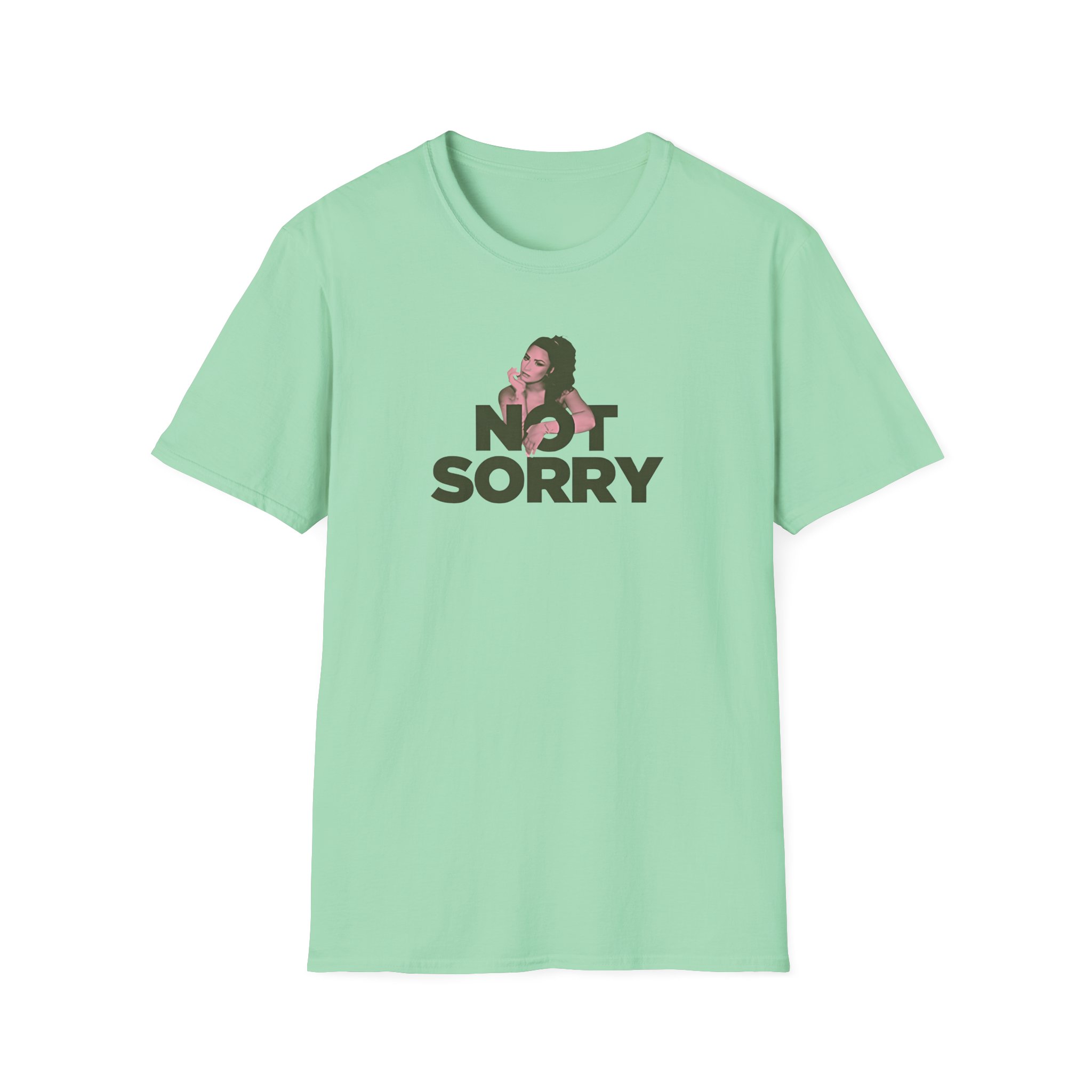 D L Not Sorry Unisex Softstyle T-Shirt - Image 13