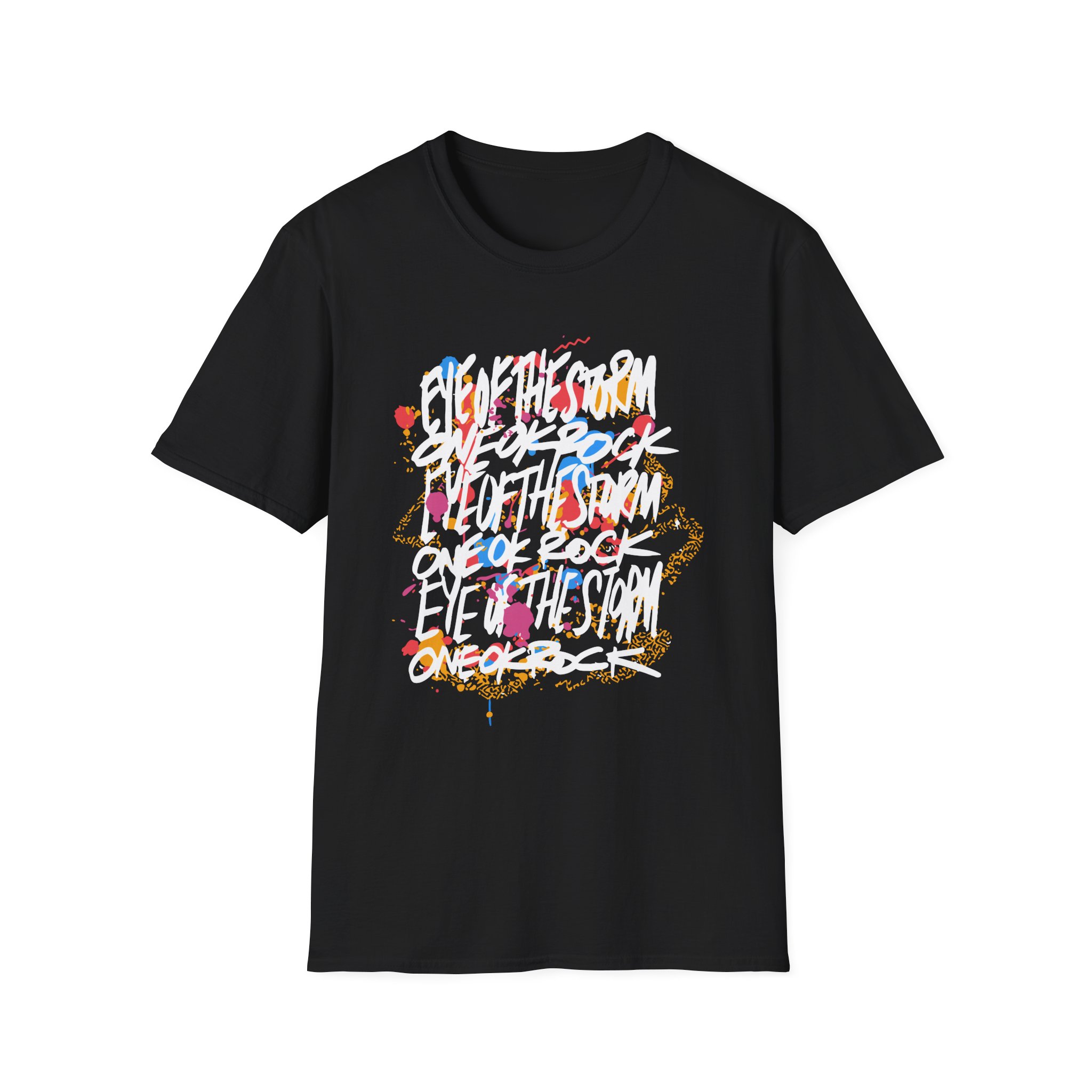 One Ok Rock Painted Storm Unisex Softstyle T-shirt