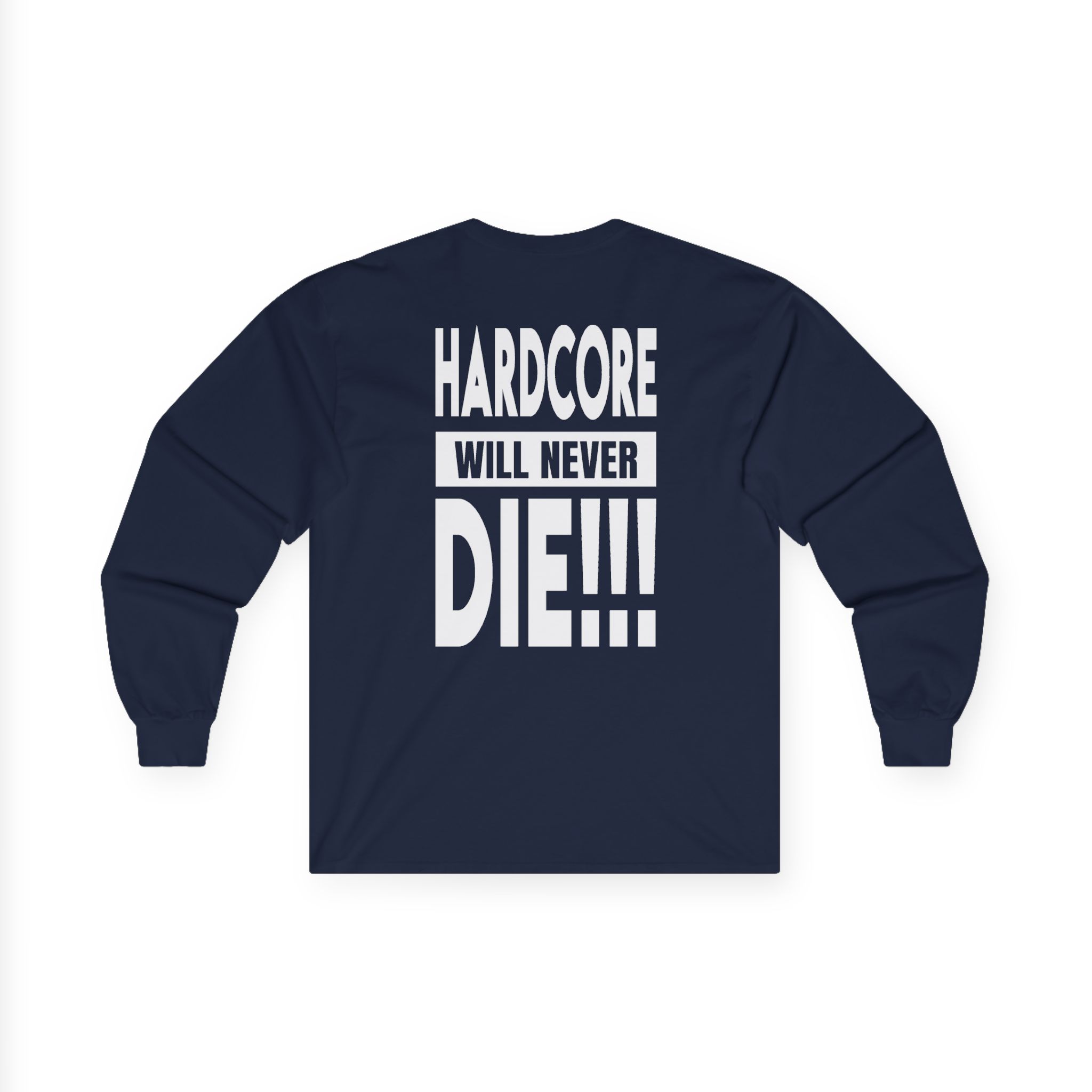 Thunderdome Hardcore Will Never Die Unisex Ultra Cotton Long Sleeve Tee - Image 6