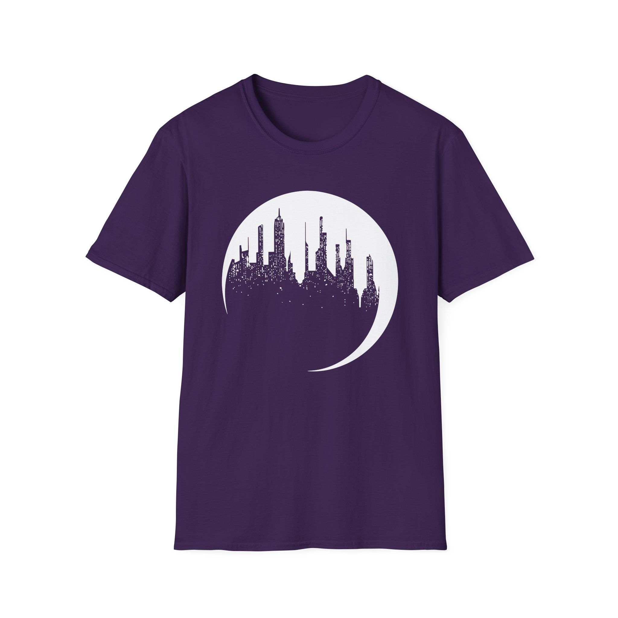 Dropout Unsleeping City Glow-In-The-Dark Unisex Softstyle T-Shirt - Image 11