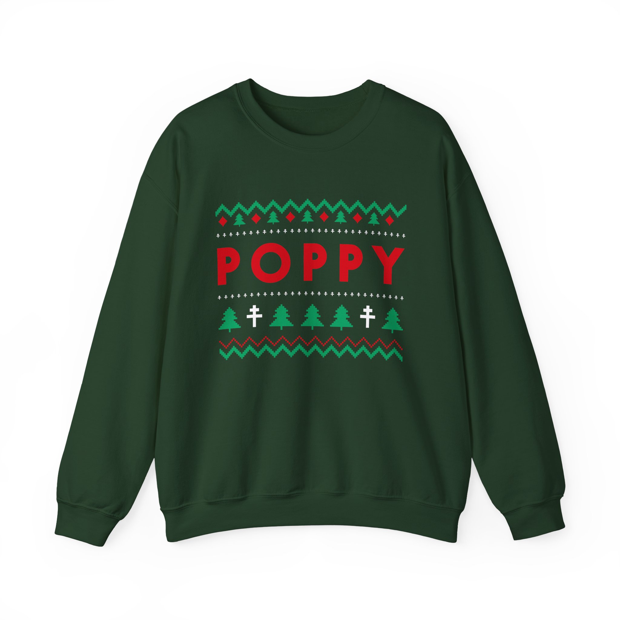Poppy Unisex Heavy Blend™ Crewneck Sweatshirt - Image 7