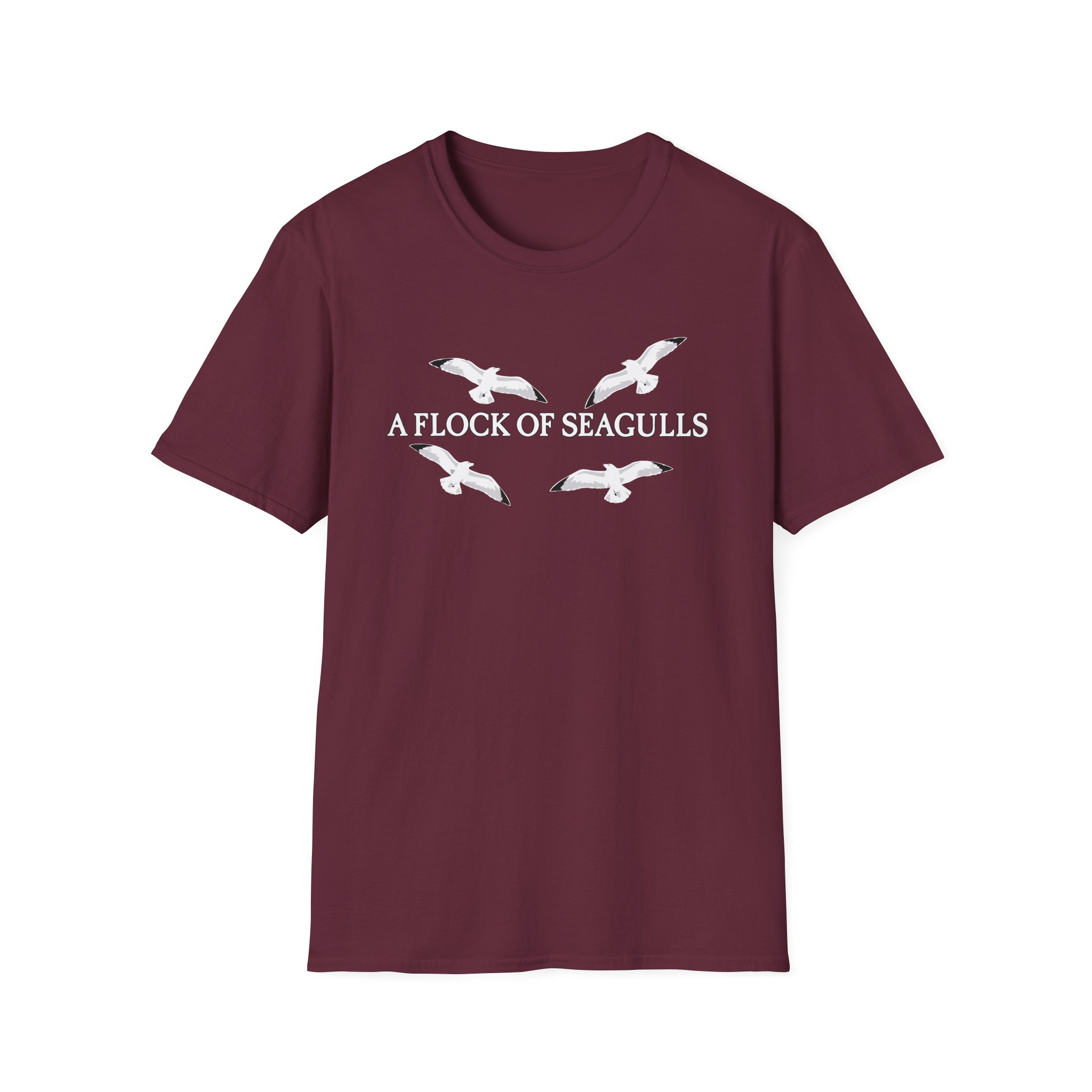 A Flock of Seagulls “Seagulls” Unisex Softstyle T-Shirt - Image 3