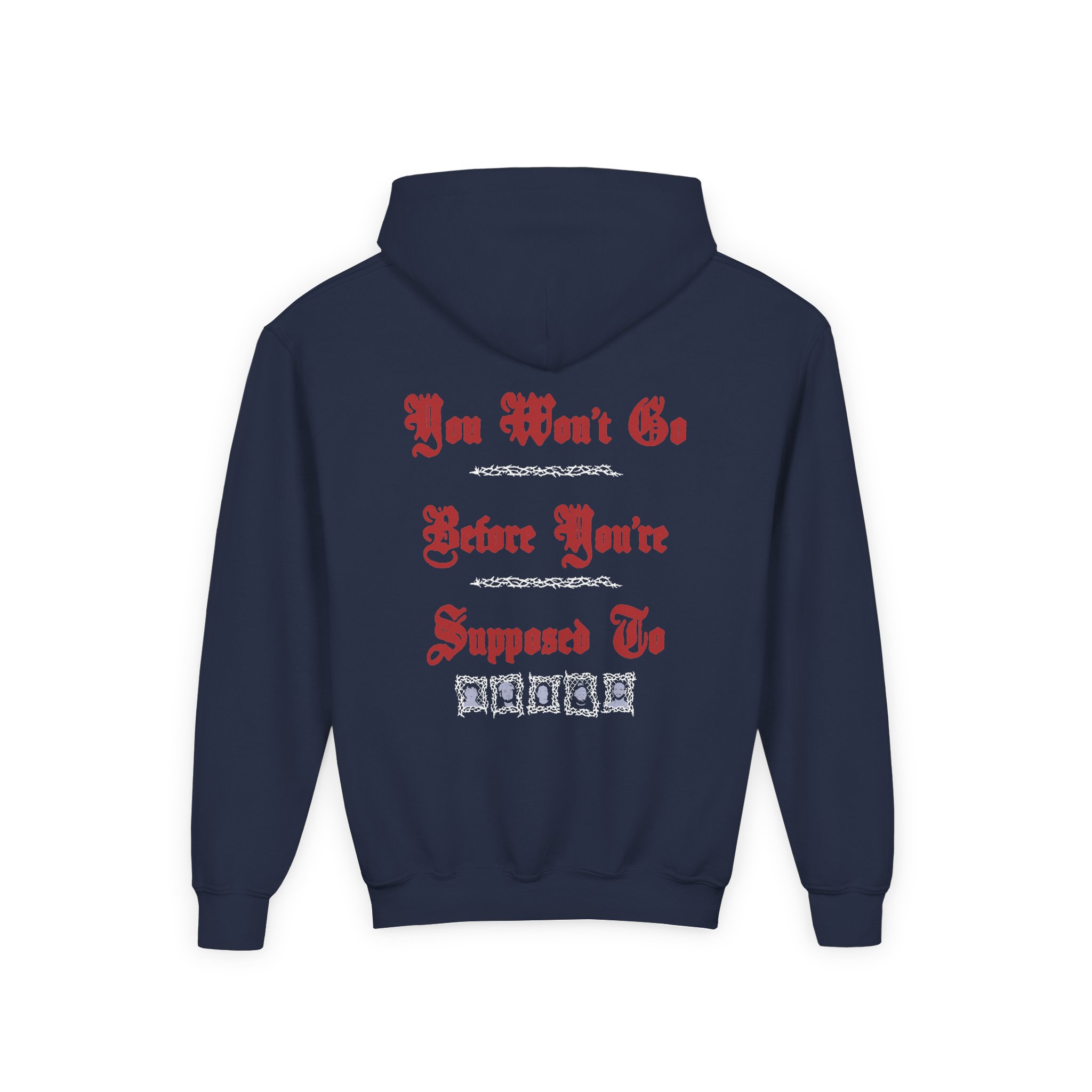 Knocked Loose Girl Knife Suffocate Youth Heavy Blend Hooded Sweatshirt - Image 8