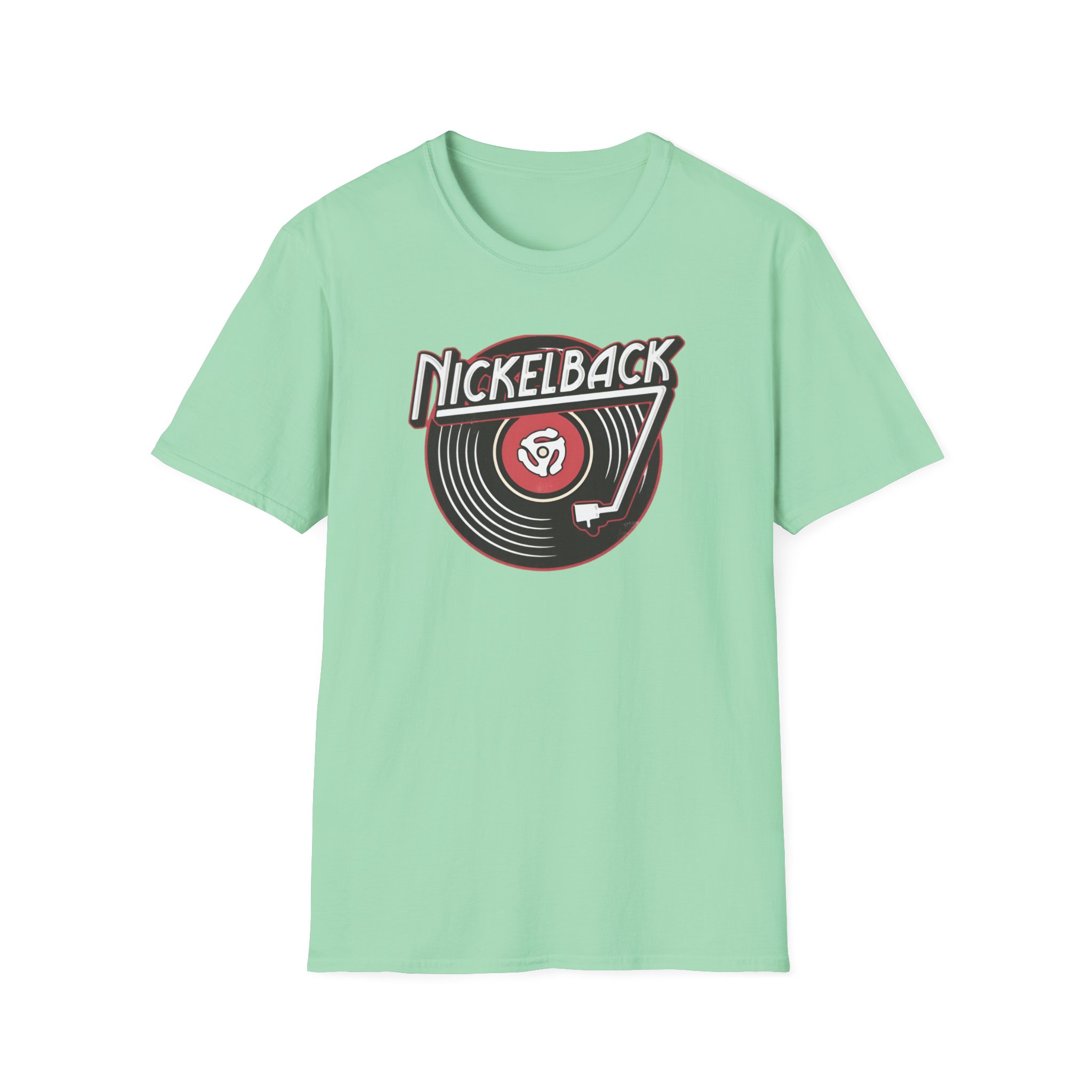 Nickelback Record Natural Ringer Unisex Softstyle T-Shirt - Image 13