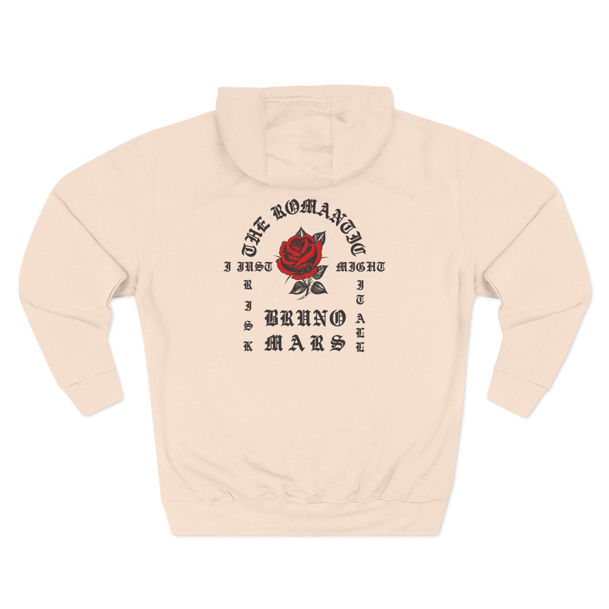 Bruno Mars the Romantic Tour Three-Panel Fleece Hoodie - Image 8