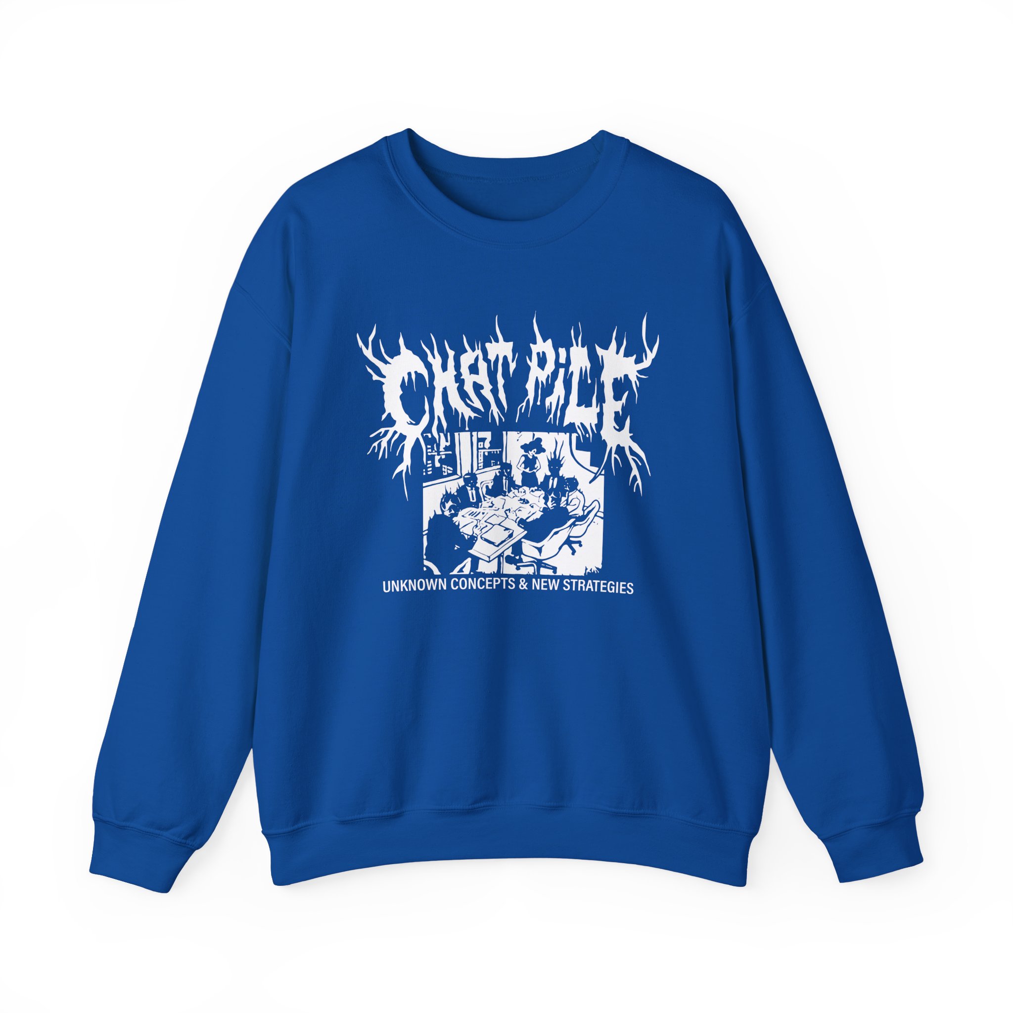 Chat Pile Show Poster Los Angeles Unisex Heavy Blend™ Crewneck Sweatshirt - Image 9