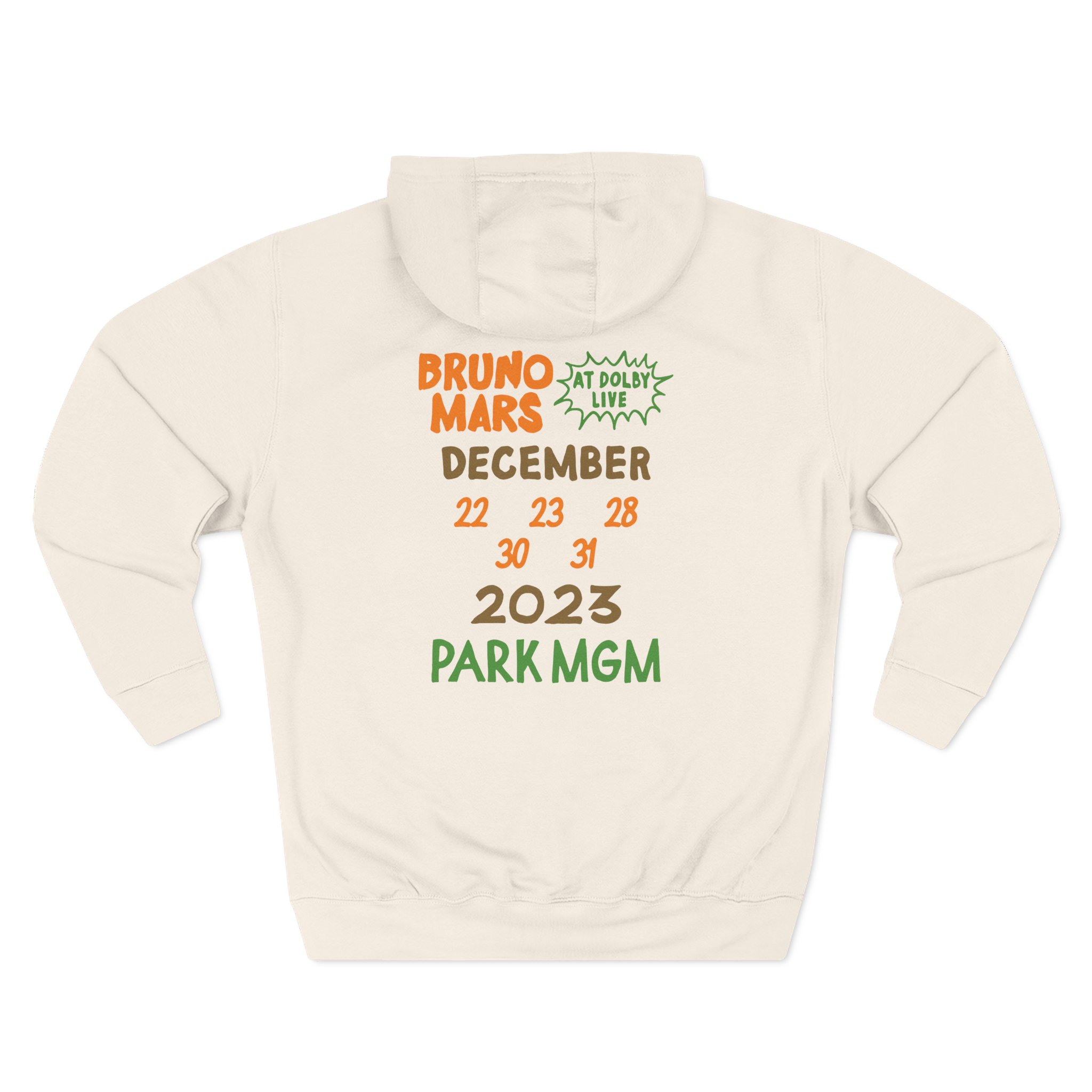 Bruno Mars Live Three-Panel Fleece Hoodie - Image 4