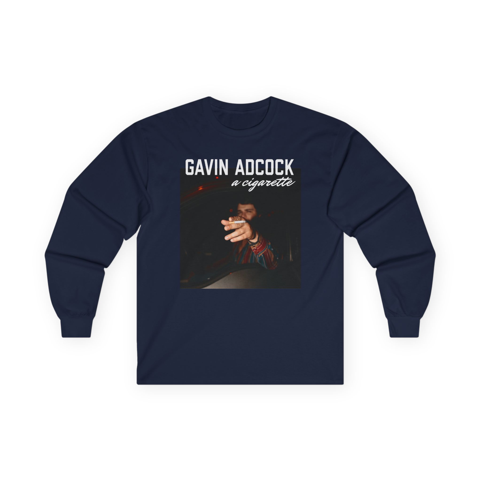 Gavin Adcock a Cigarette Black Photo Unisex Ultra Cotton Long Sleeve Tee - Image 5