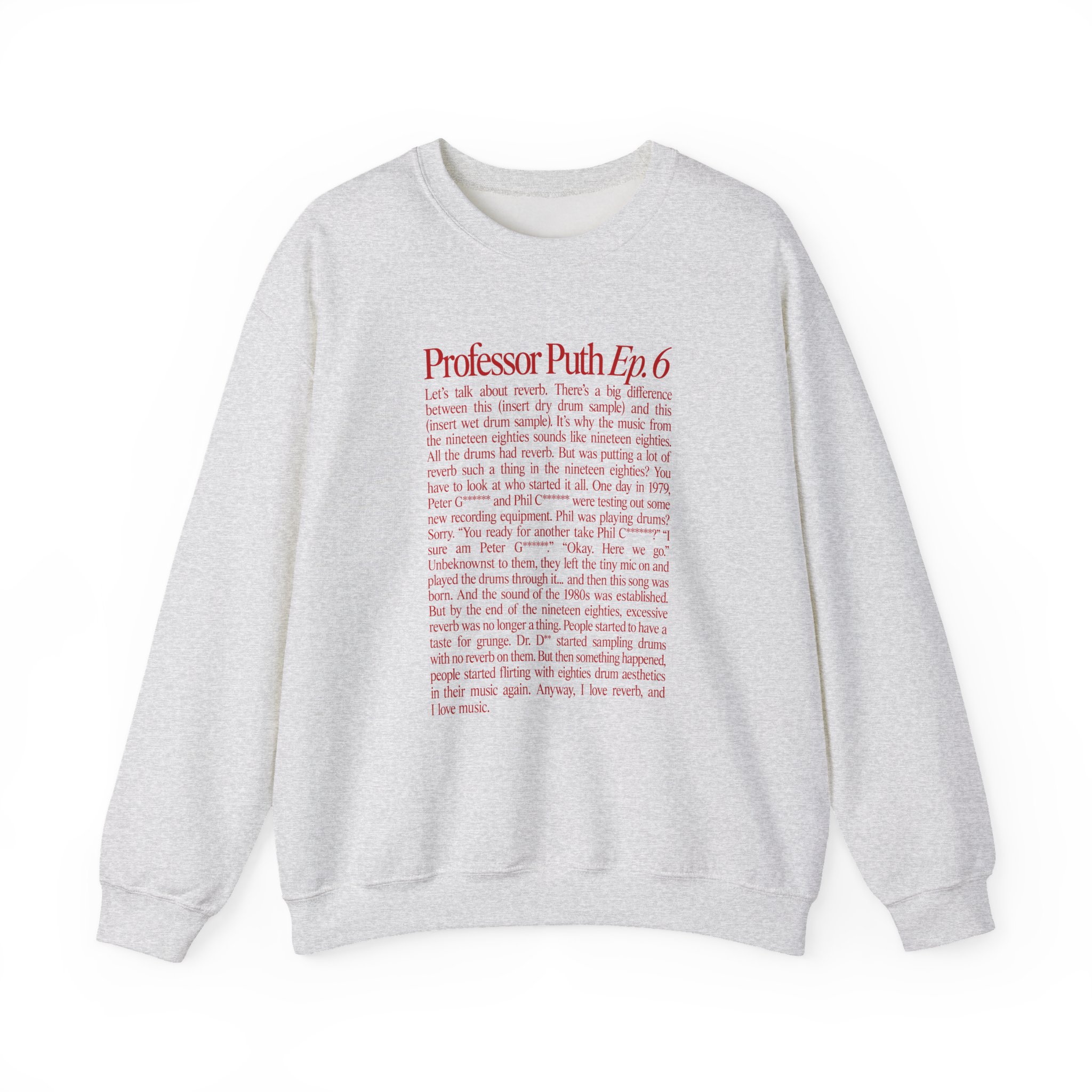 Charlie Puth Professor Puth Unisex Heavy Blend™ Crewneck Sweatshirt - Image 3