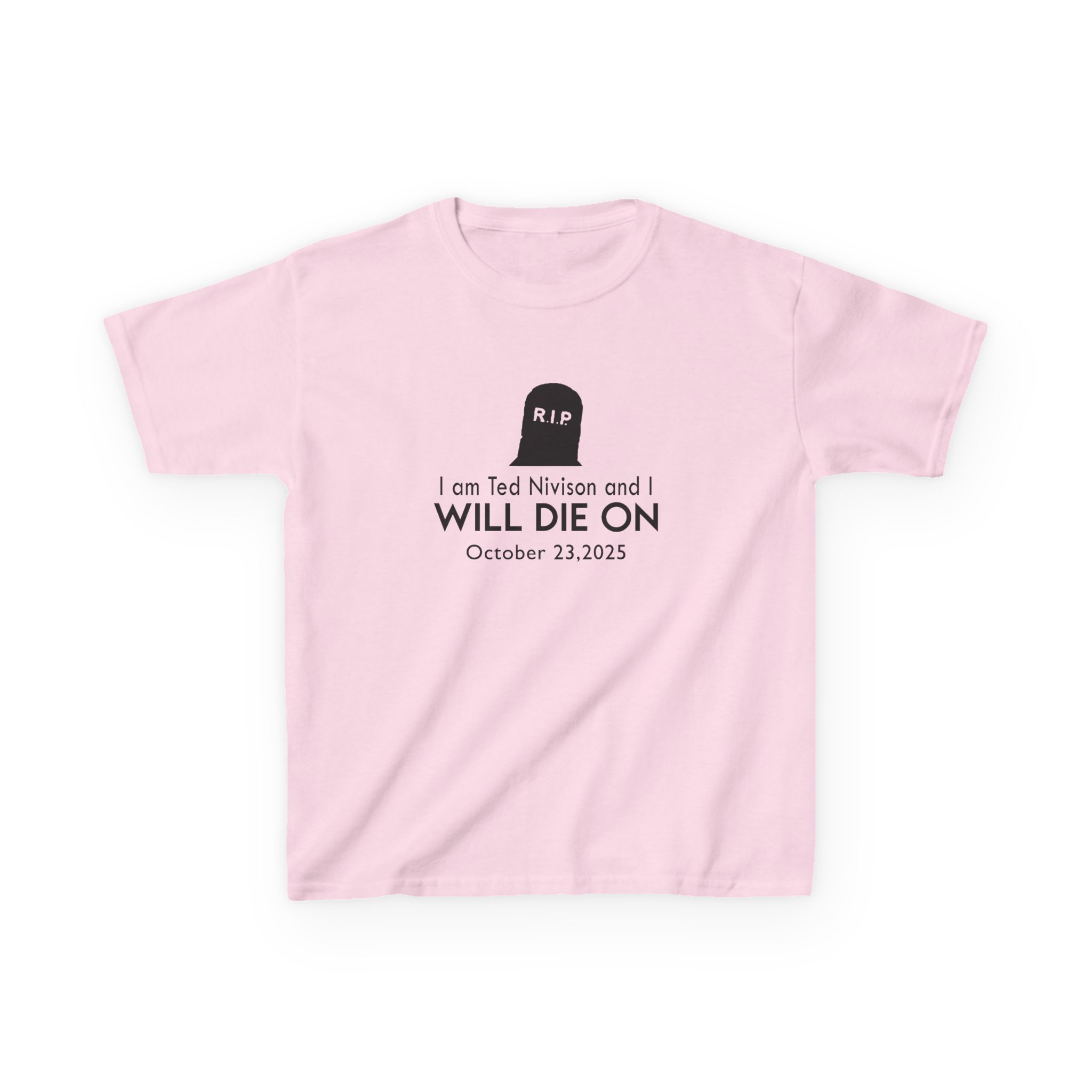 Jschlatt I Am Ted Nivison and I Will Die on Kids Heavy Cotton™ Tee - Image 11