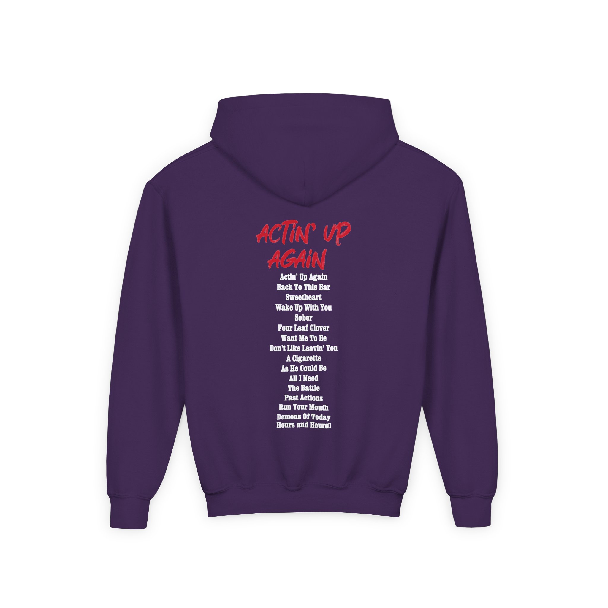 Gavin Adcock Actin' Up Again Album Youth Heavy Blend Hooded Sweatshirt - Image 10