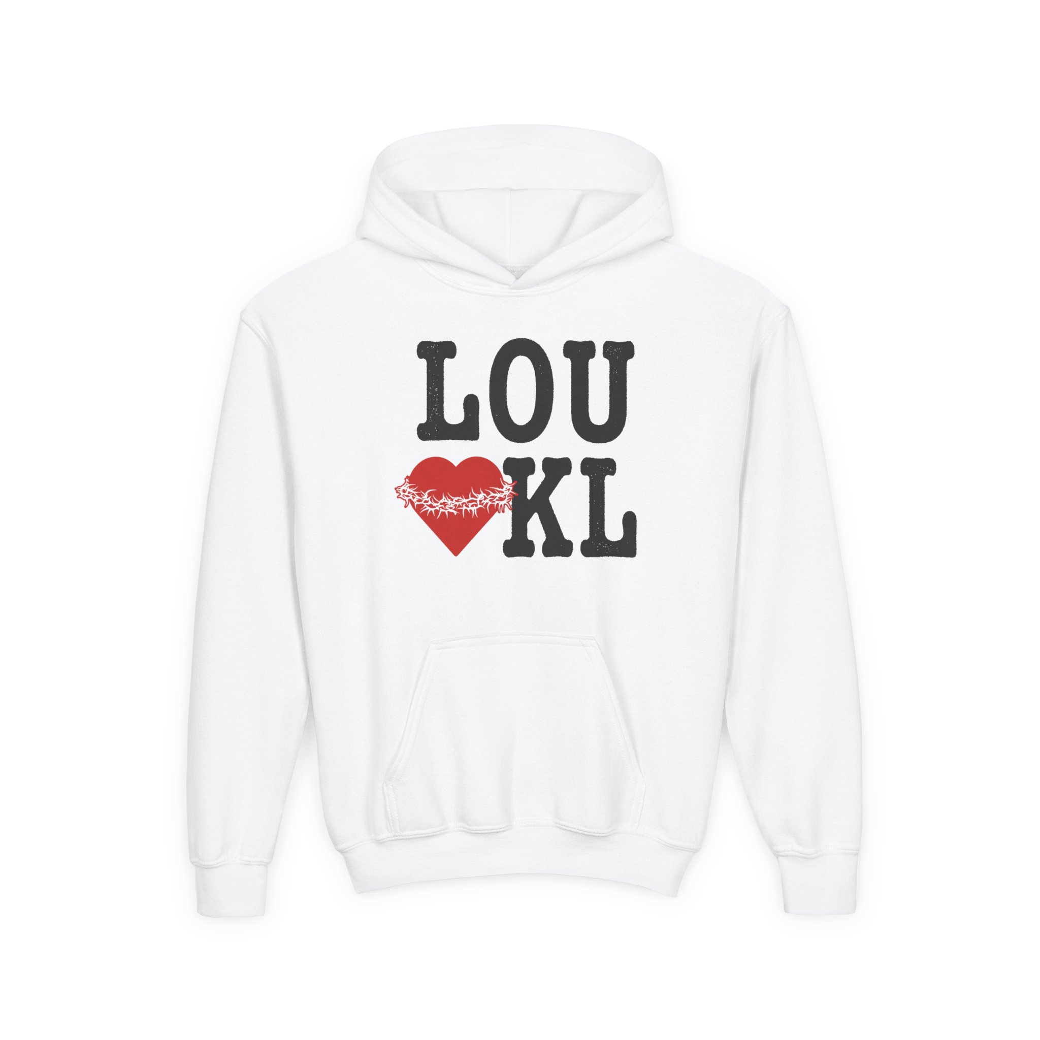 Knocked Loose I Heart Kl Youth Heavy Blend Hooded Sweatshirt