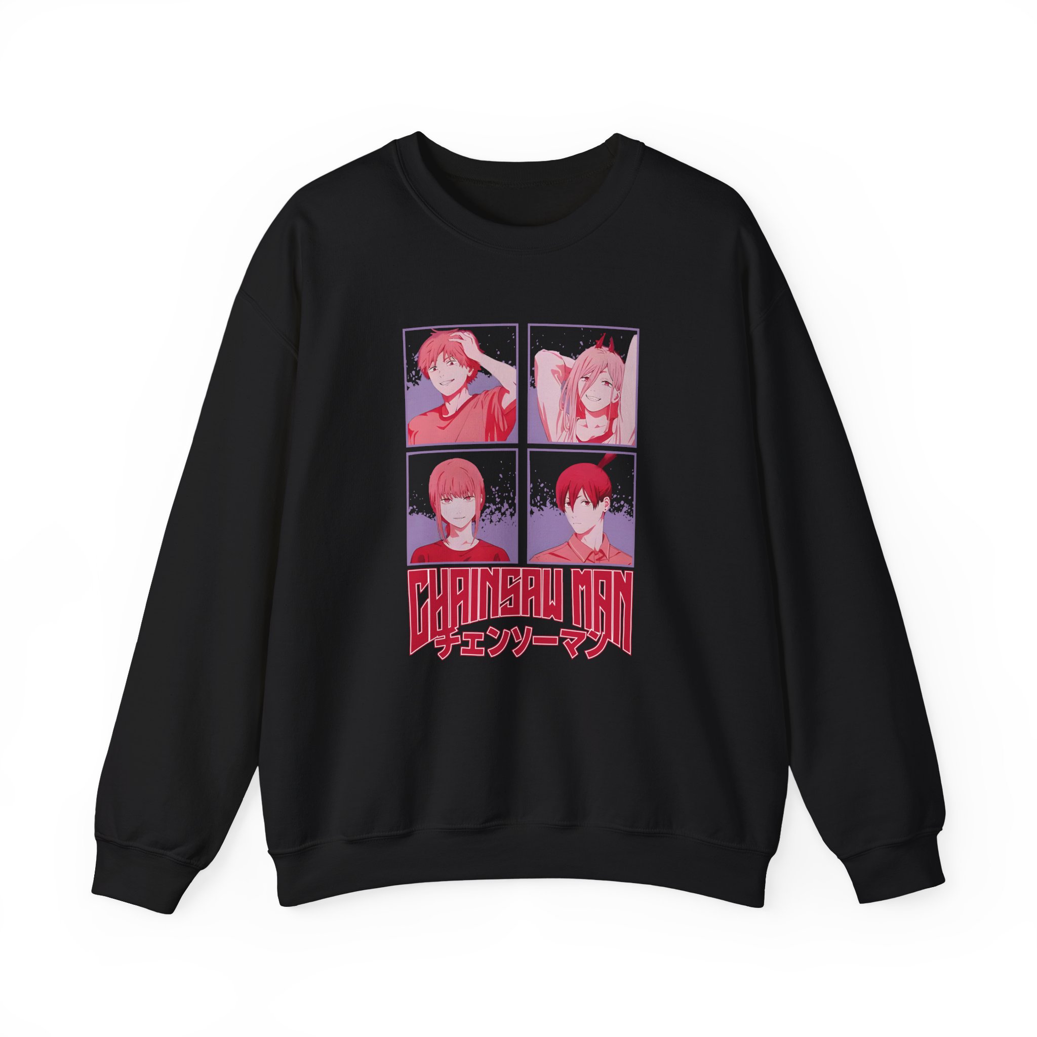 Chainsaw Man Tonal Group Unisex Heavy Blend™ Crewneck Sweatshirt