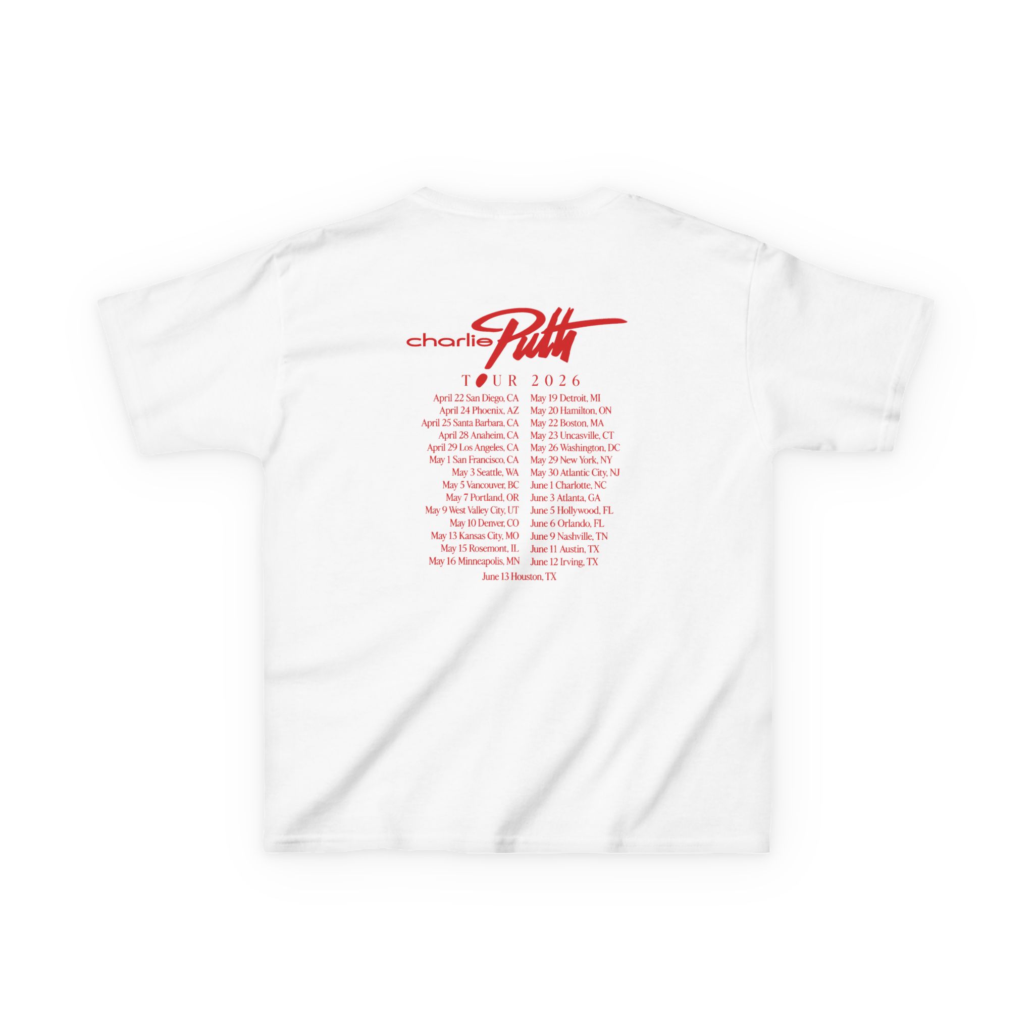Charlie Puth Whatever's Clever! 2026 Kids Heavy Cotton™ Tee - Image 2