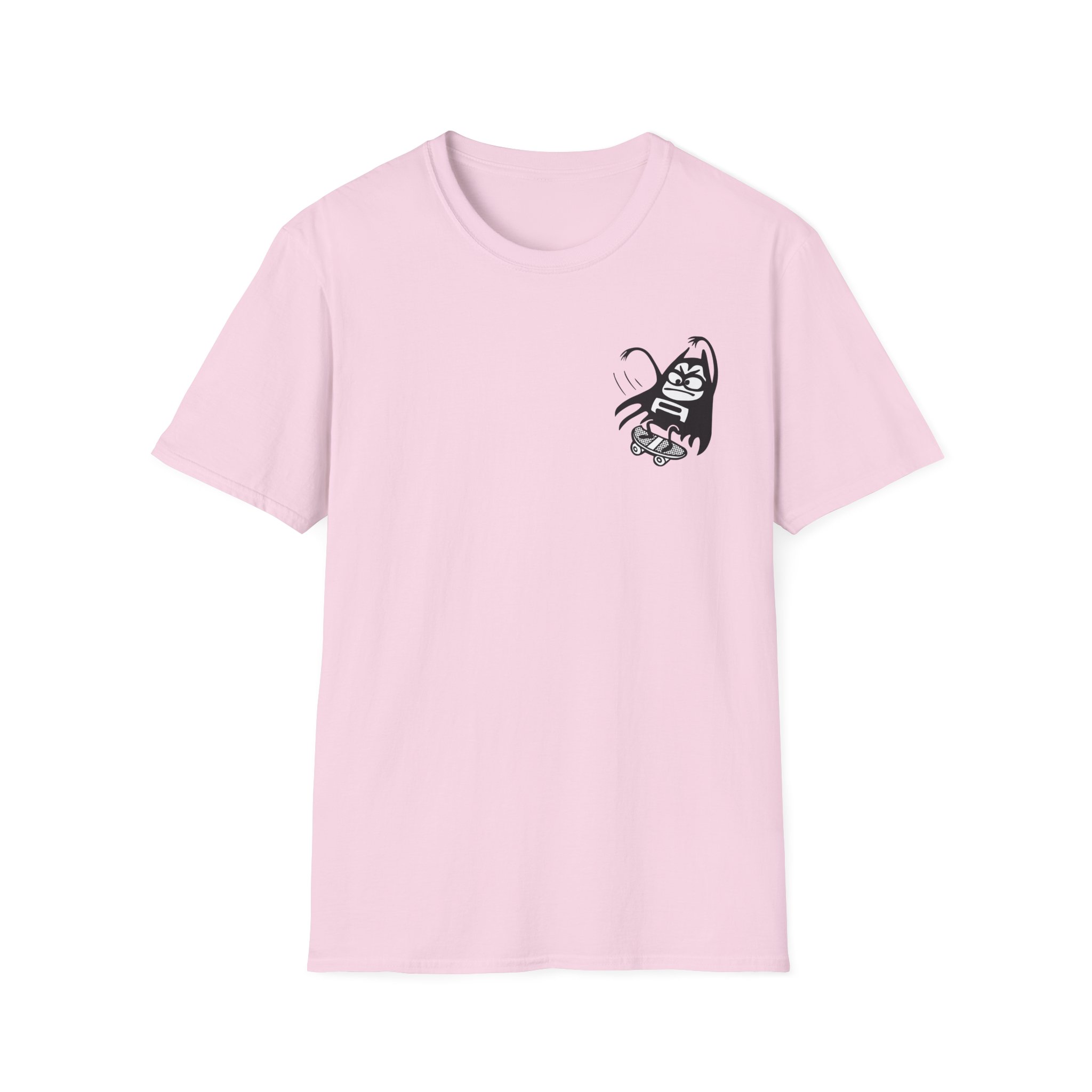 The Aquabats Lil Bat Skateboard Unisex Softstyle T-Shirt - Image 15
