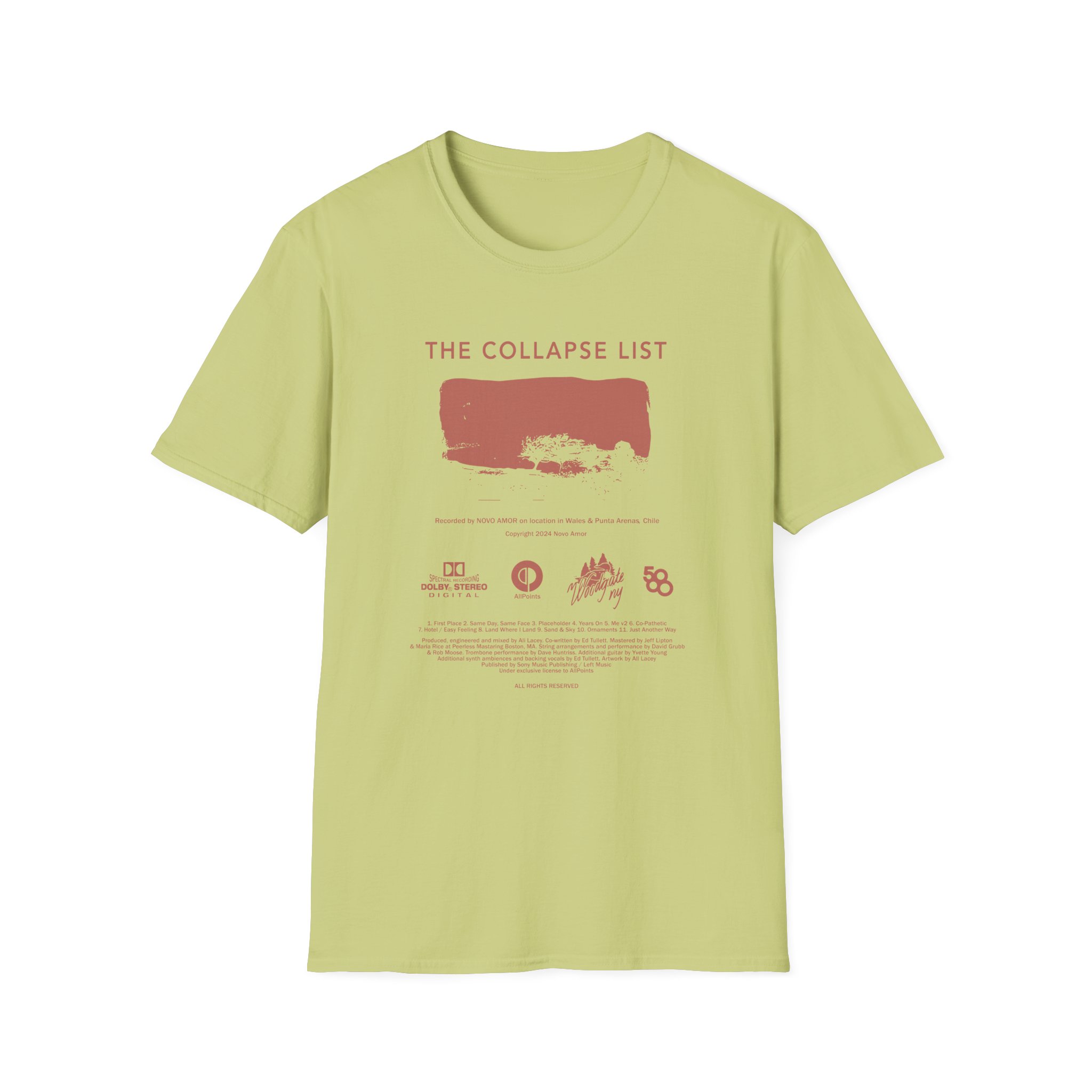Novo Amor The Collapse List Unisex Softstyle T-shirt - Image 7