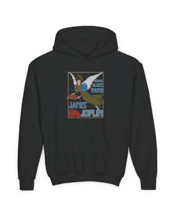 Janis Joplin Kozmic Blues 1969 Youth Heavy Blend Hooded Sweatshirt