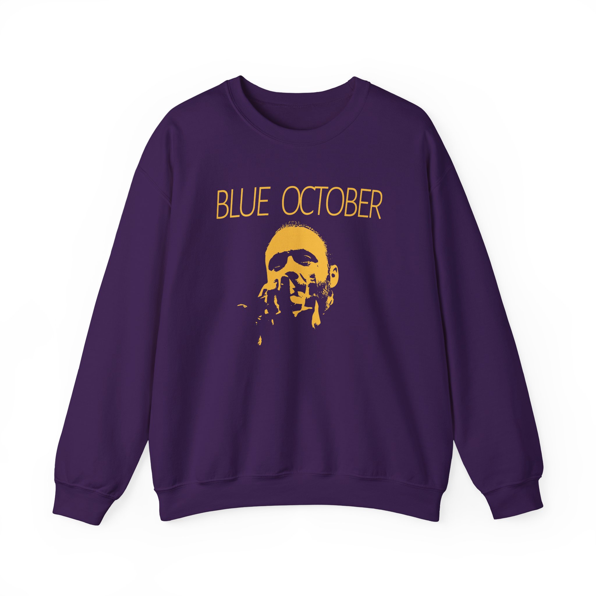 Blue October Midnight Foil Unisex Heavy Blend™ Crewneck Sweatshirt - Image 15