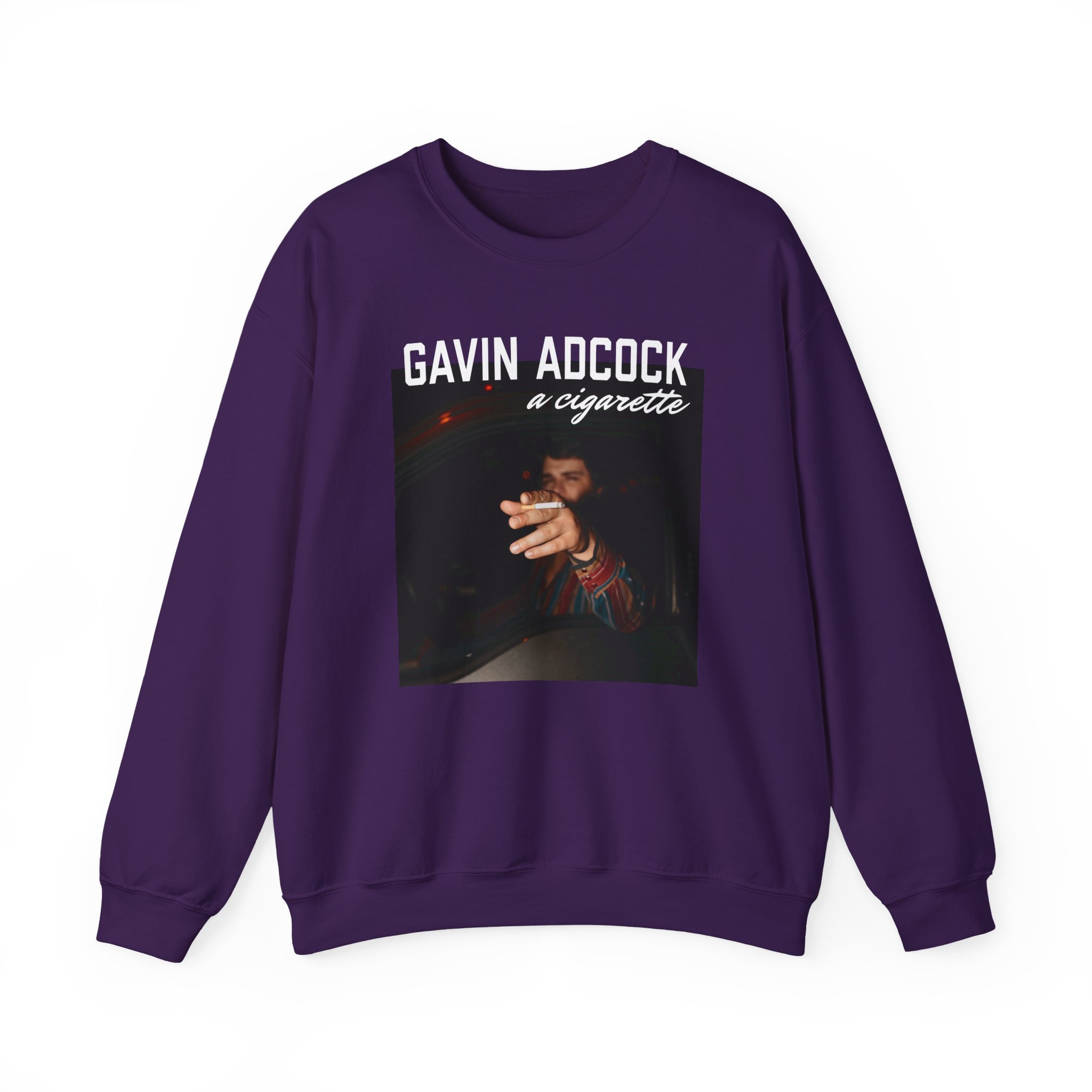Gavin Adcock a Cigarette Black Photo Unisex Heavy Blend™ Crewneck Sweatshirt - Image 7