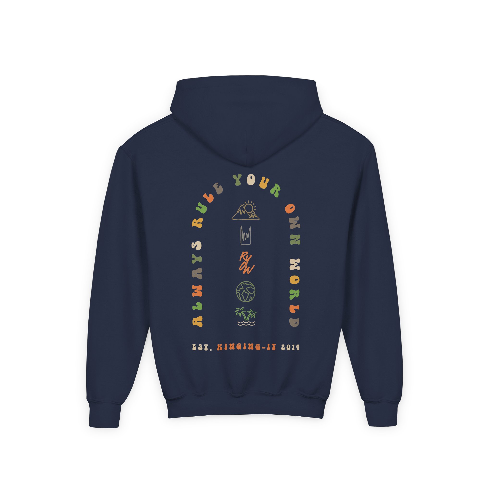 Kinging-it Youth Heavy Blend Hooded Sweatshirt - Image 10