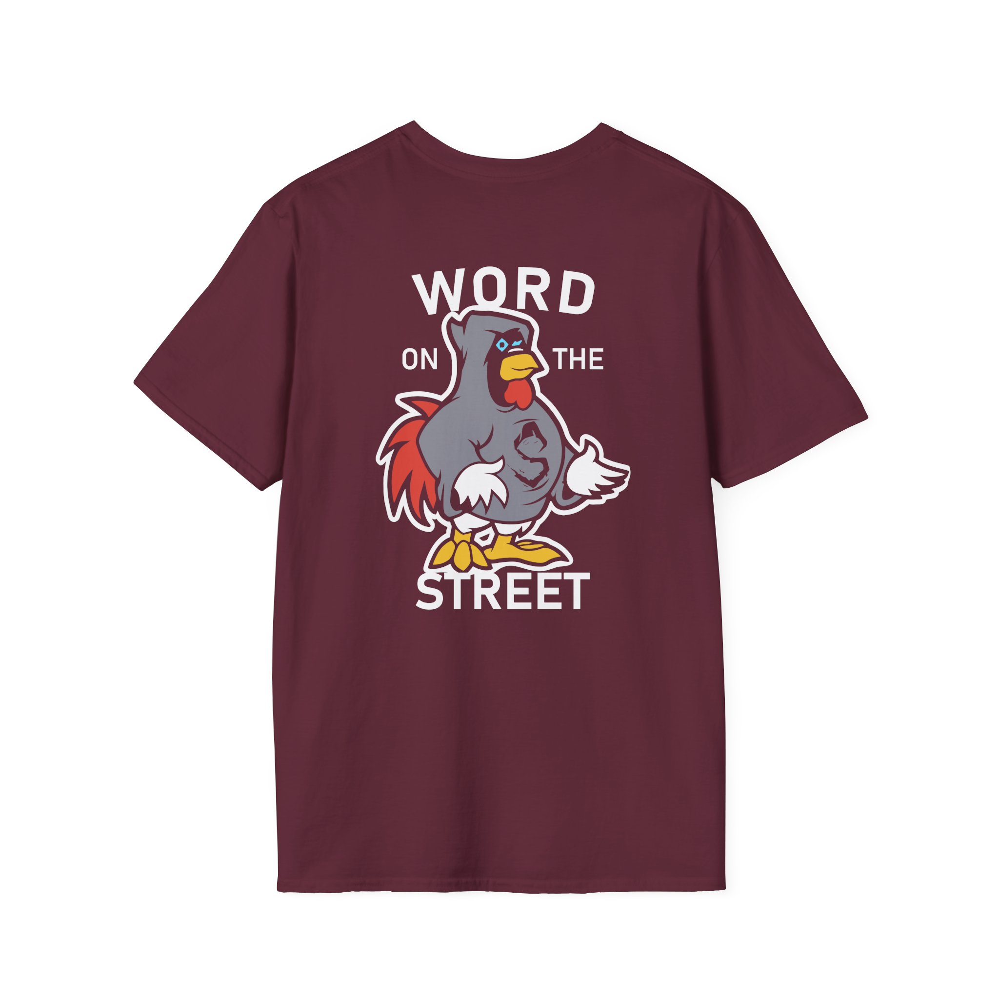 Shroud Chicken Word On The Street Unisex Softstyle T-Shirt - Image 2