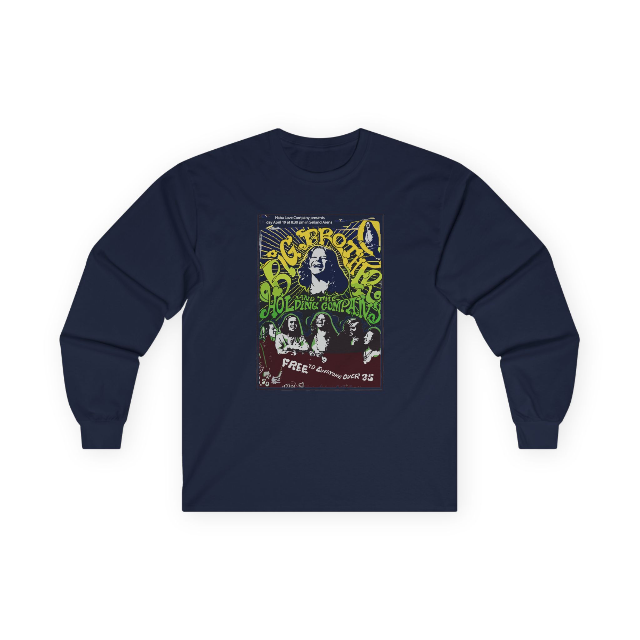 Janis Joplin Free to Everyone Unisex Ultra Cotton Long Sleeve Tee - Image 5