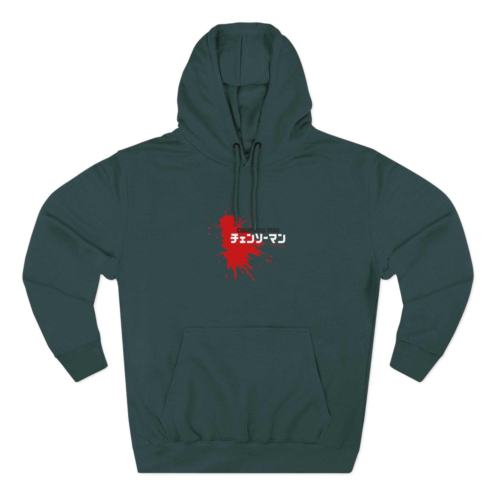 Chainsaw Man Power Grey Melange Three-Panel Fleece Hoodie - Image 5