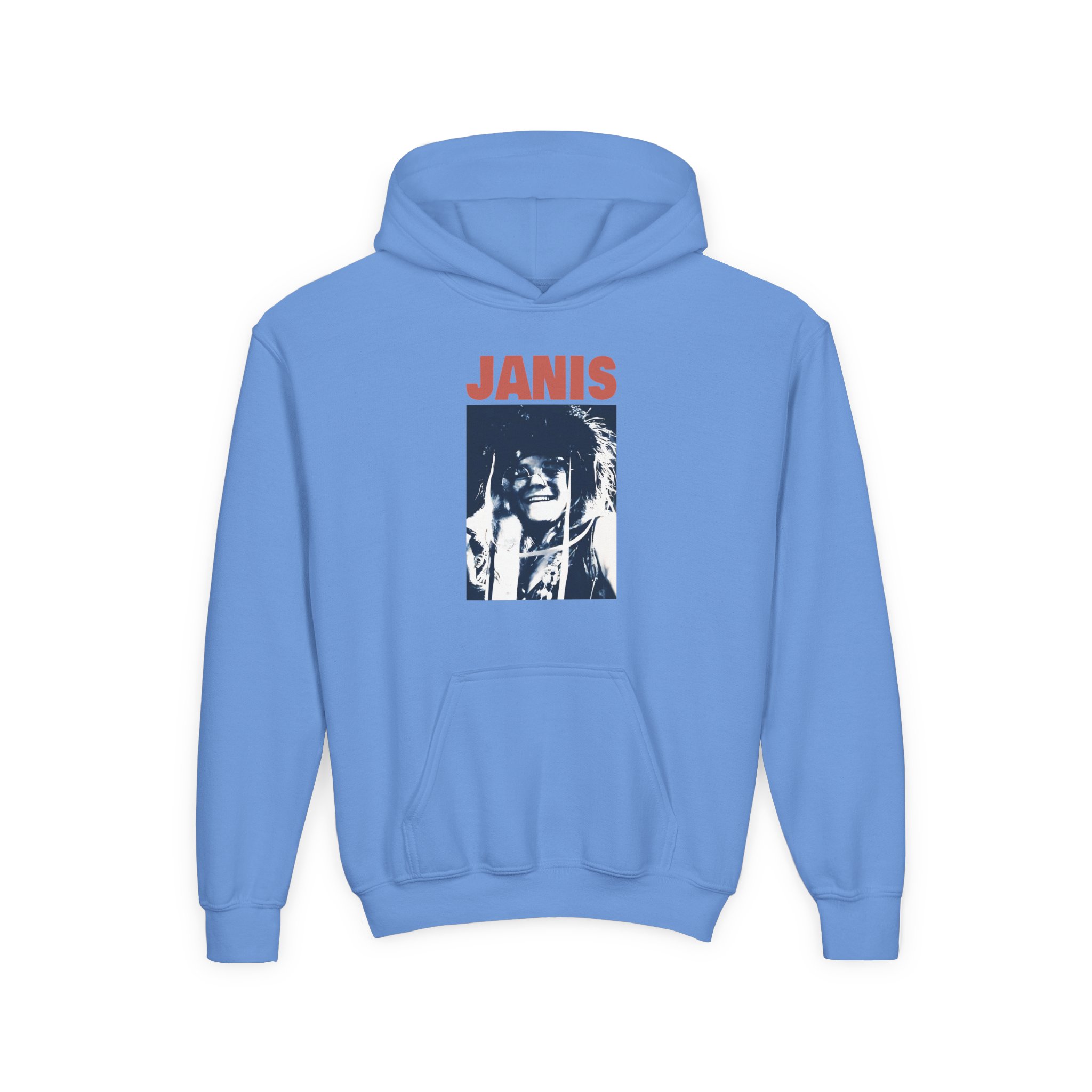 Janis Joplin Beatnick Youth Heavy Blend Hooded Sweatshirt - Image 9
