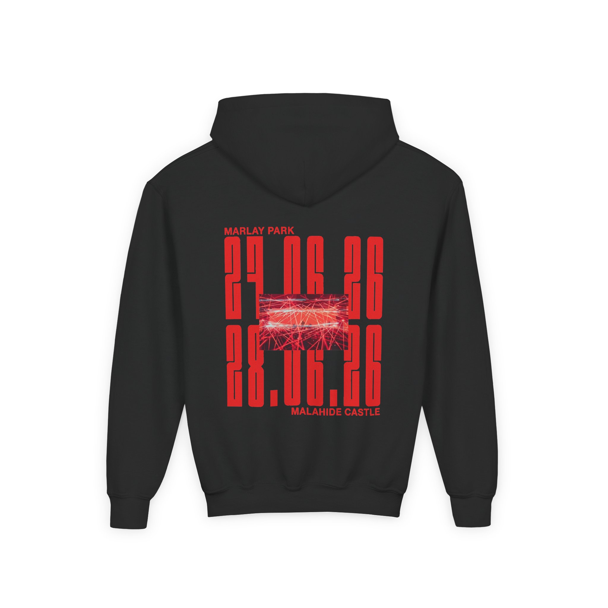 Youth Calvin Harris Malahide Castle Tour Heavy Blend Hooded Sweatshirt - Image 2