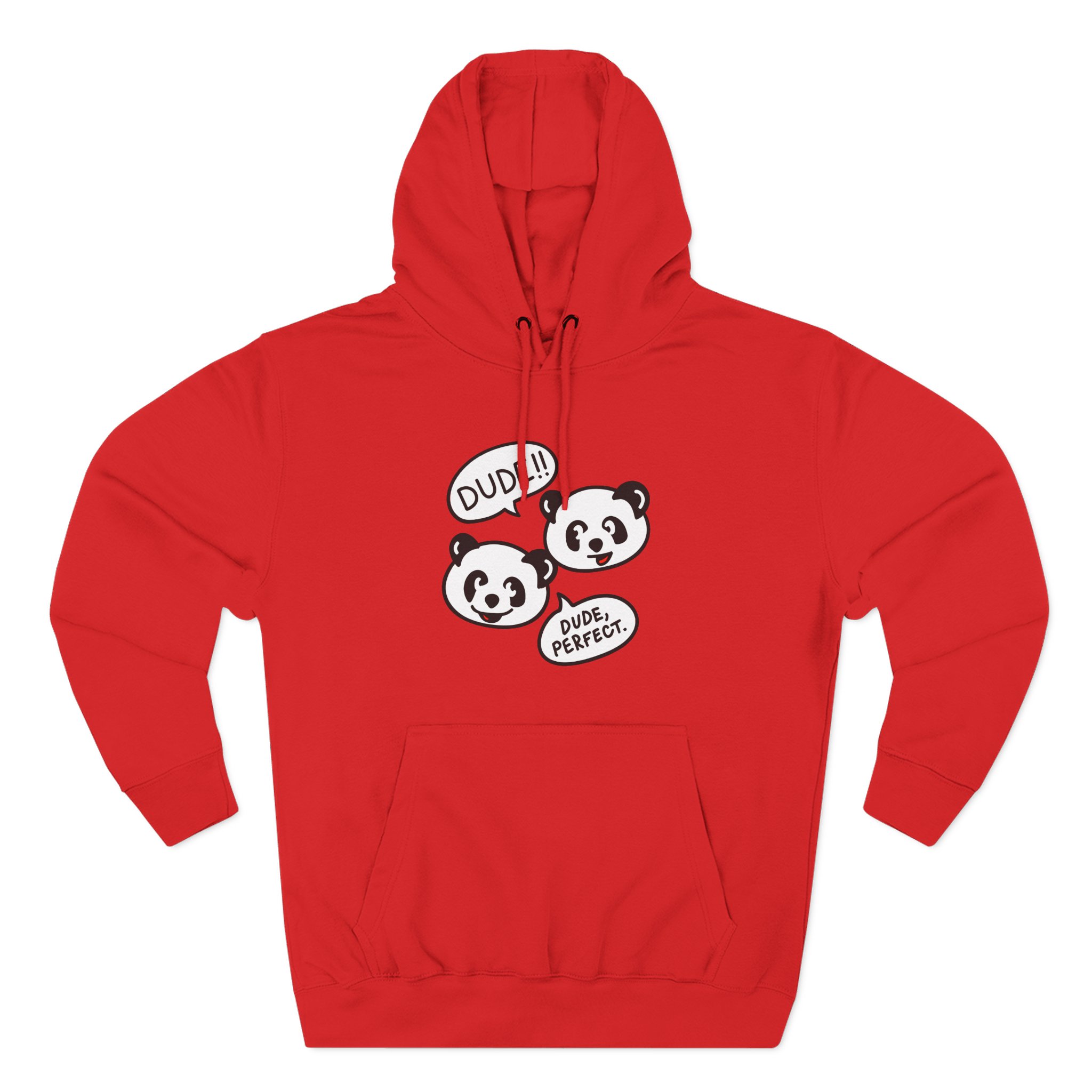 Dude Perfect Panda Comic Three-Panel Fleece Hoodie - Image 23