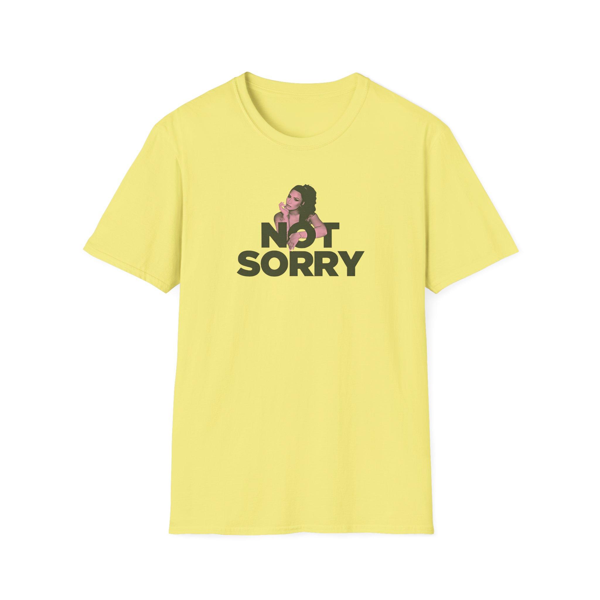 D L Not Sorry Unisex Softstyle T-Shirt - Image 9