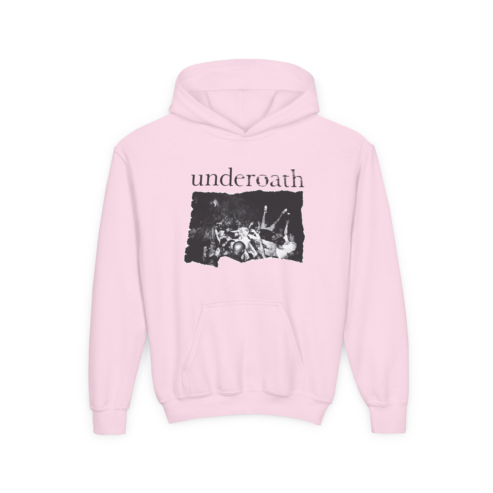 Underoath Generation TOCS Photo Tie Dye Youth Heavy Blend Hooded Sweatshirt - Image 7