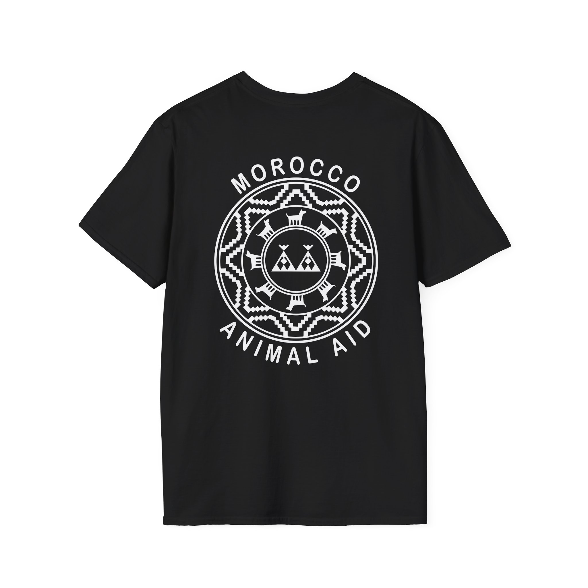 Kinging It Morocco Animal Aid Unisex Softstyle T-Shirt - Image 2