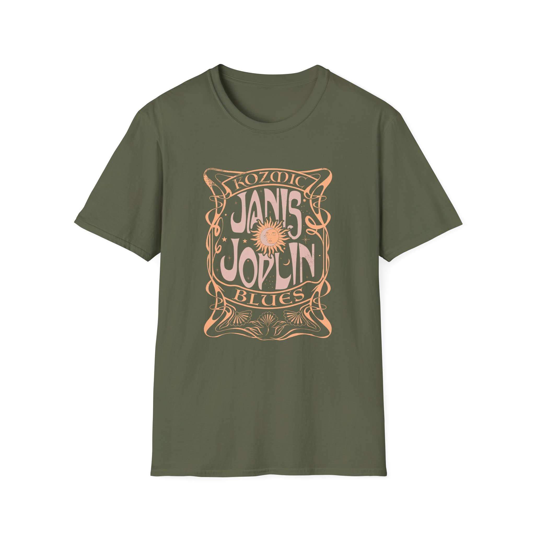 Janis Joplin Kozmic Unisex Softstyle T-shirt - Image 9