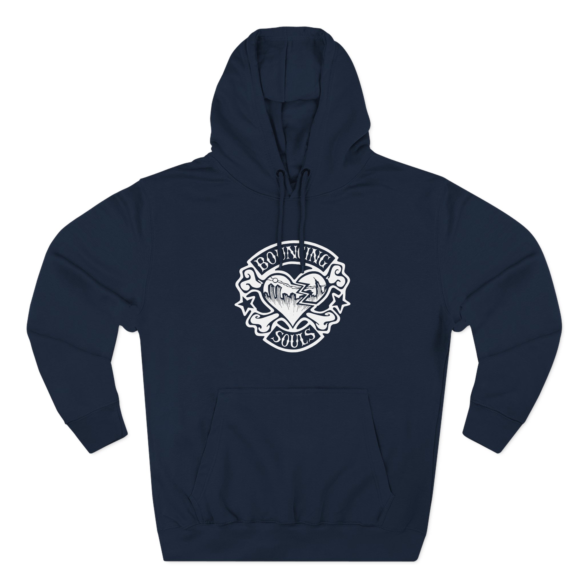 Cold Cuts the Bouncing Souls Rocker Heart Three-Panel Fleece Hoodie - Image 11