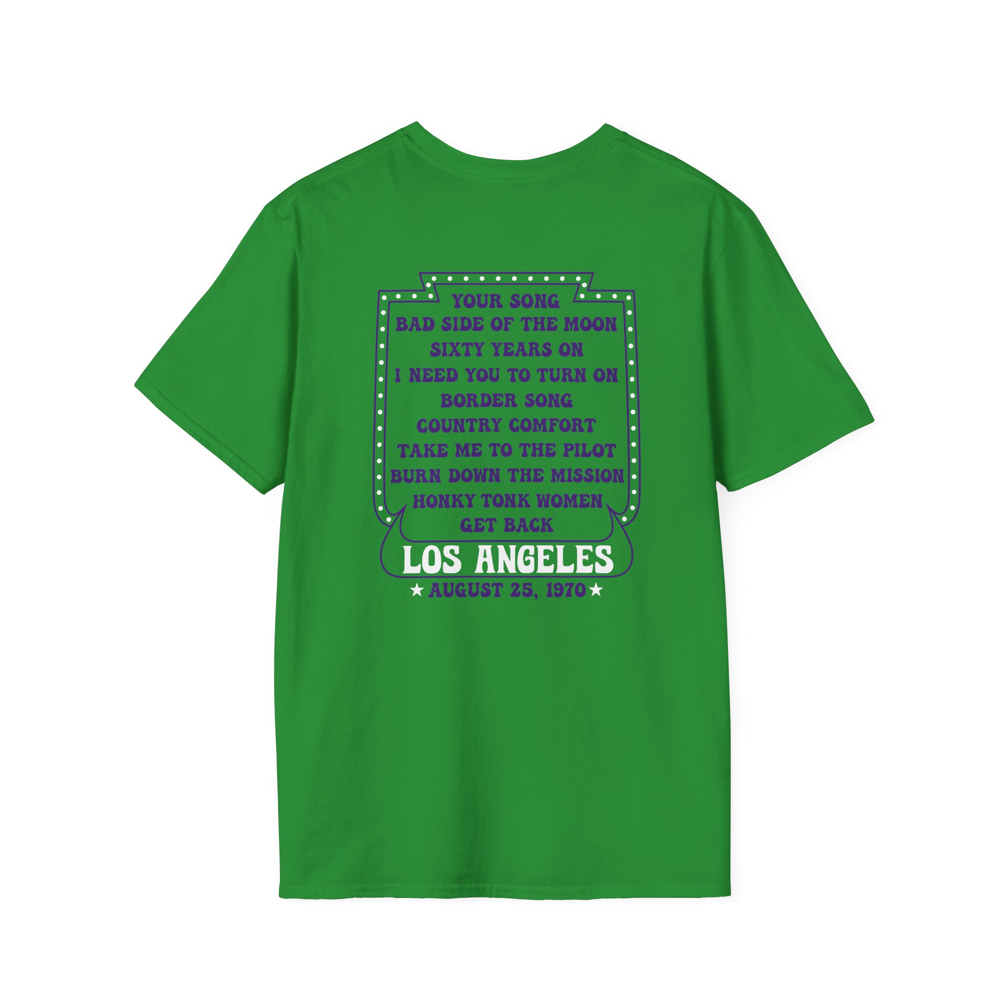 Ej Farewell La 1970 Dateback Unisex Softstyle T-Shirt - Image 6