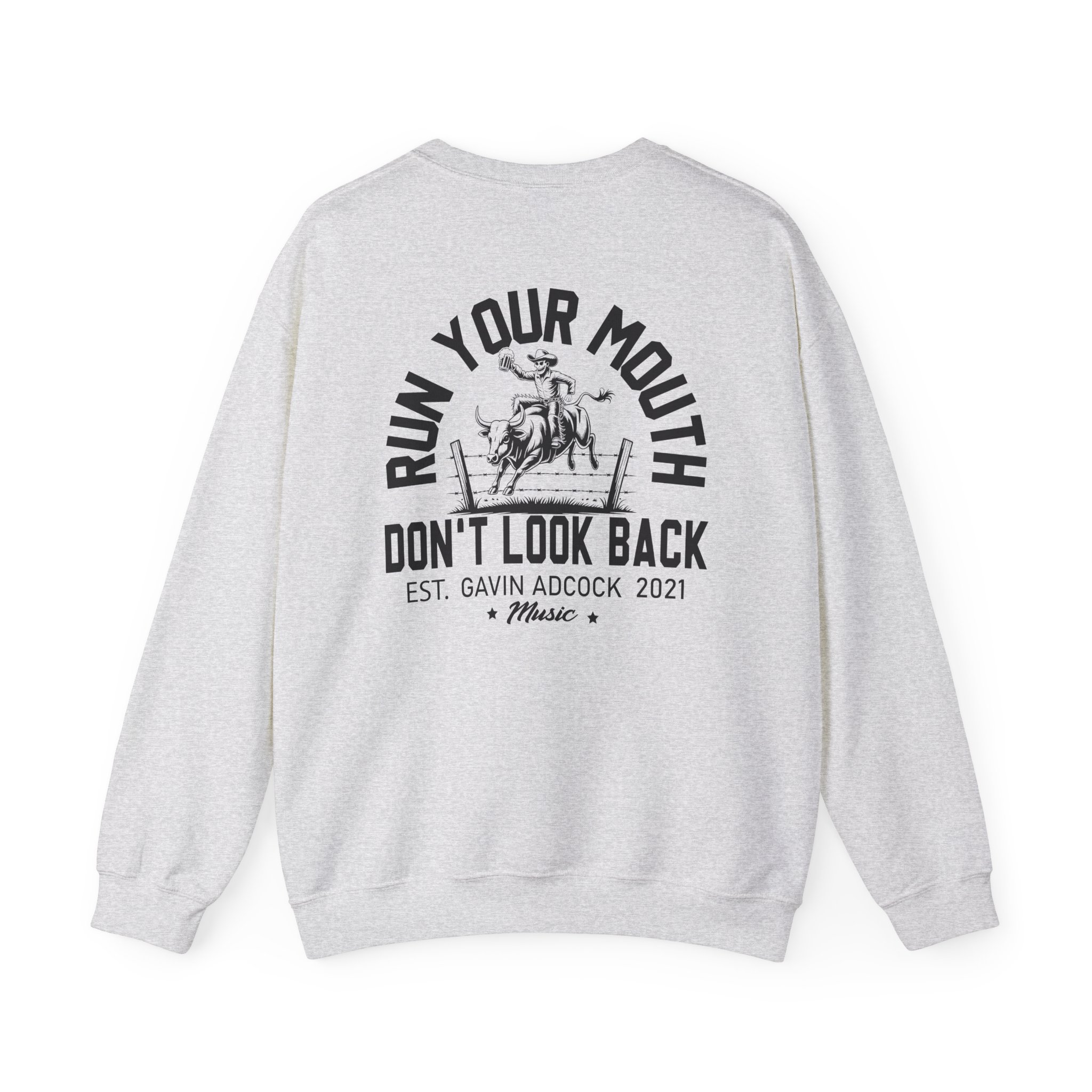 Gavin Adcock Run Your Mouth Unisex Heavy Blend™ Crewneck Sweatshirt - Image 4